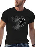 Raven Graphic Black T-Shirt
