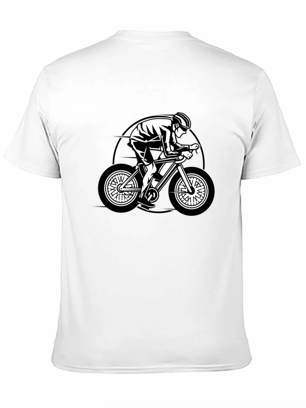 Cycling Graphic Tee - Black Casual Fit