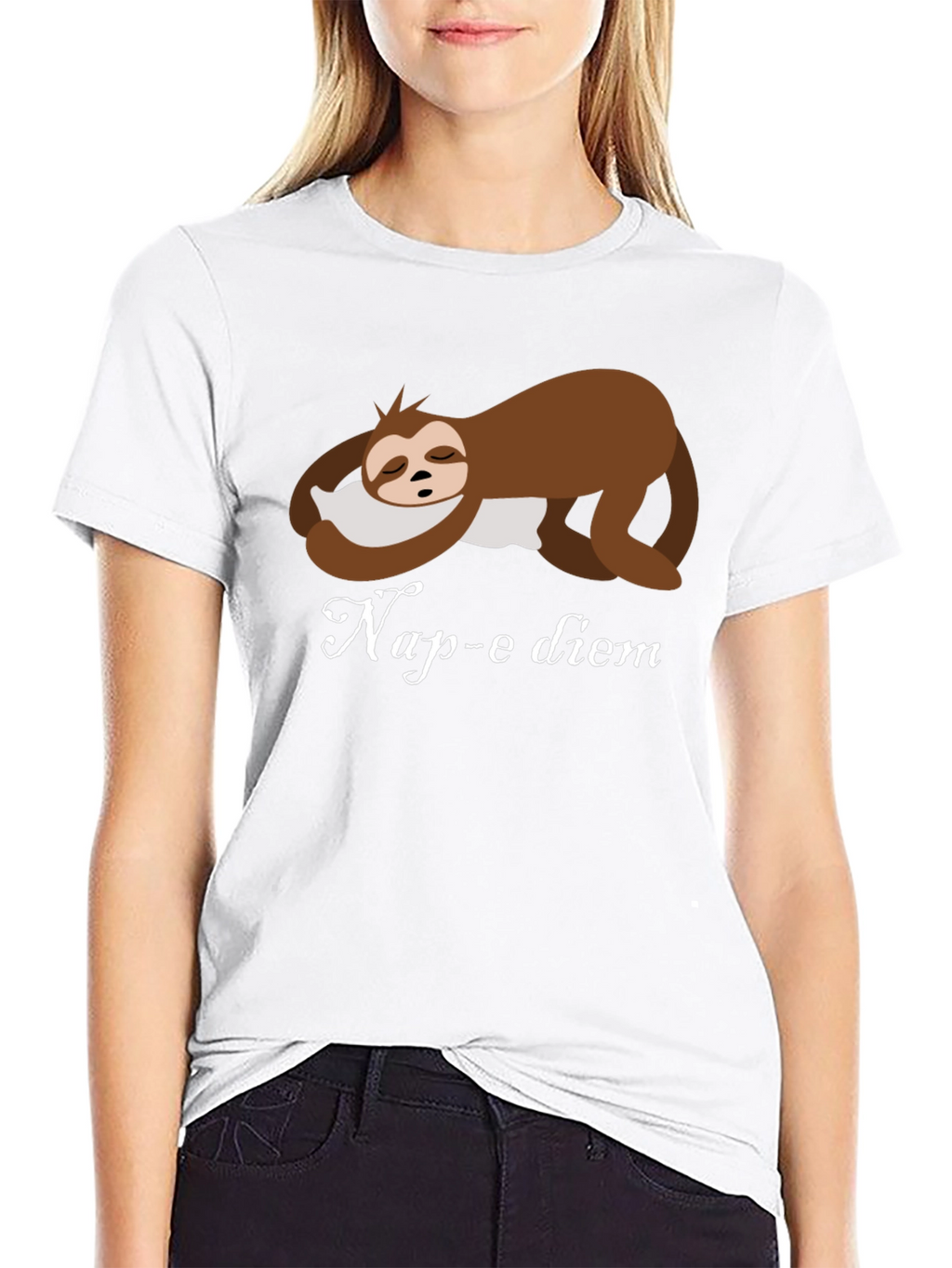 Nap-e Diem Sloth T-Shirt - Funny Sleepy Design
