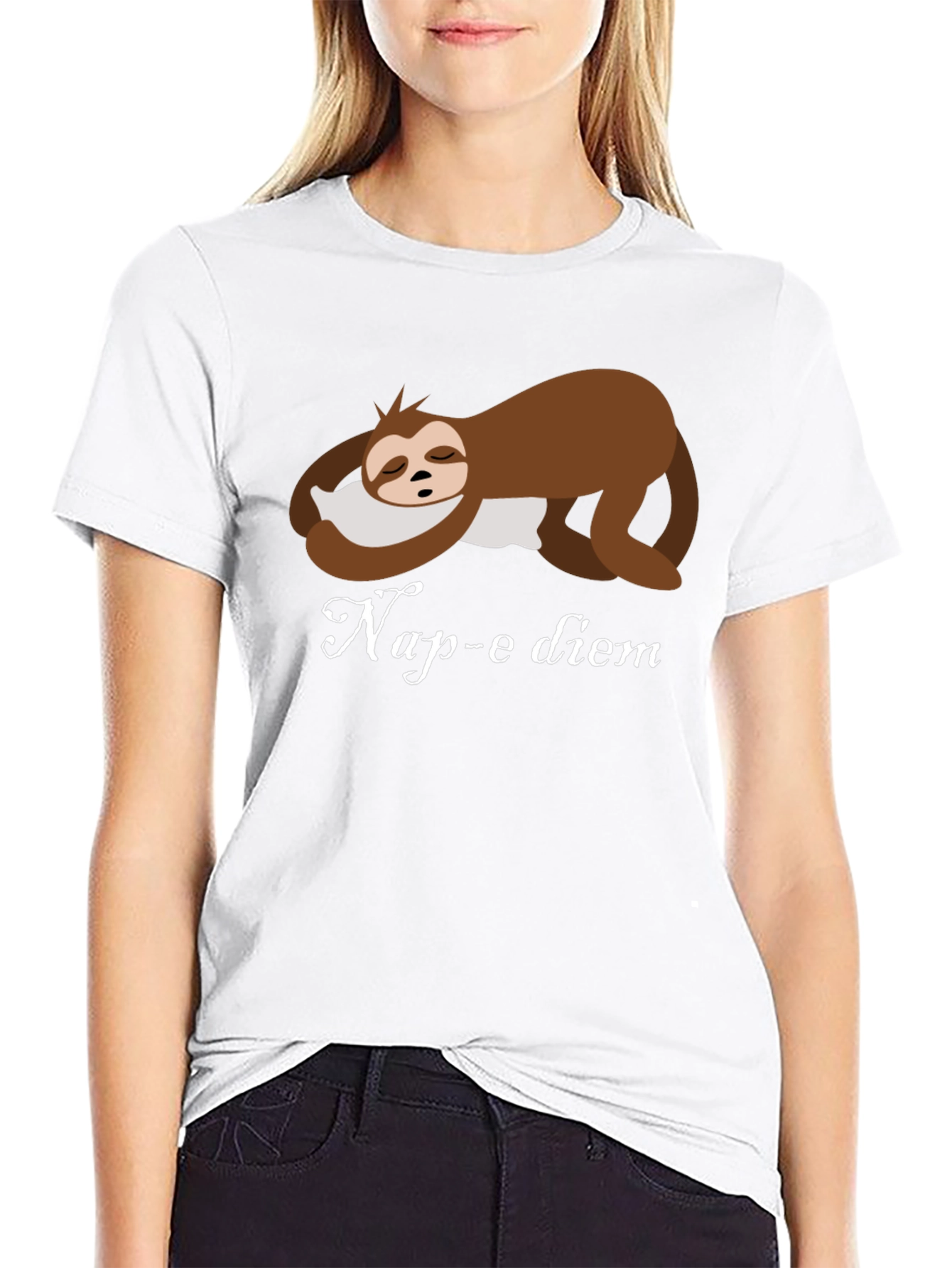 Nap-e Diem Sloth T-Shirt - Funny Sleepy Design