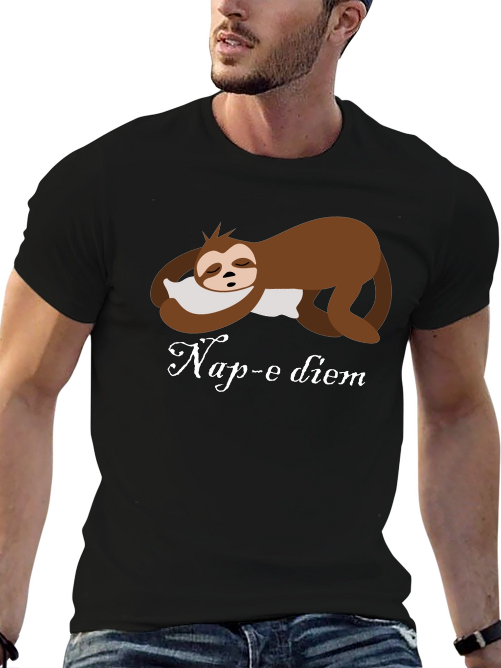 Nap-e Diem Sloth T-Shirt - Funny Sleepy Design