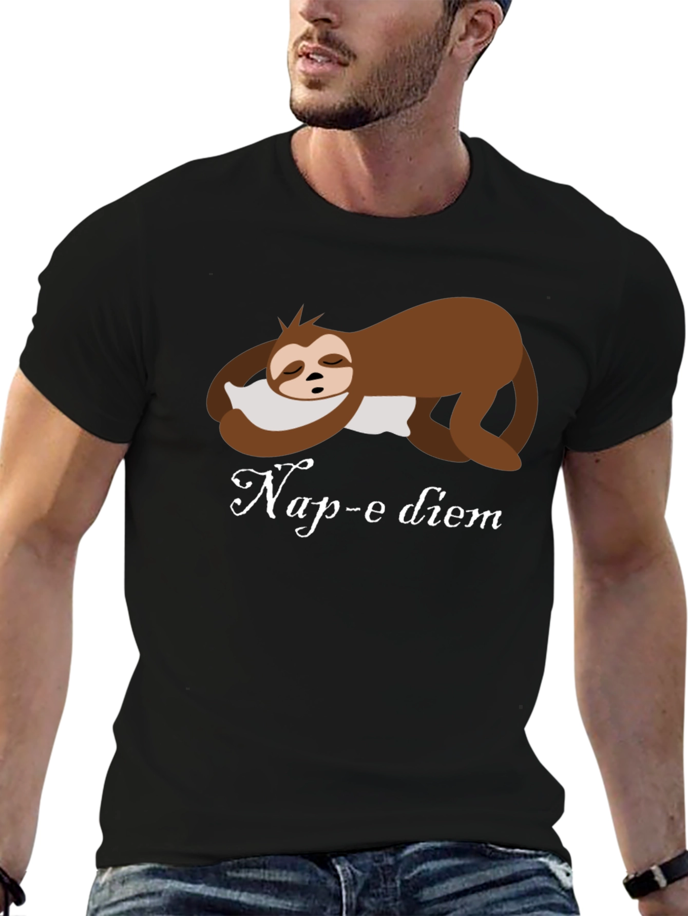 Nap-e Diem Sloth T-Shirt - Funny Sleepy Design