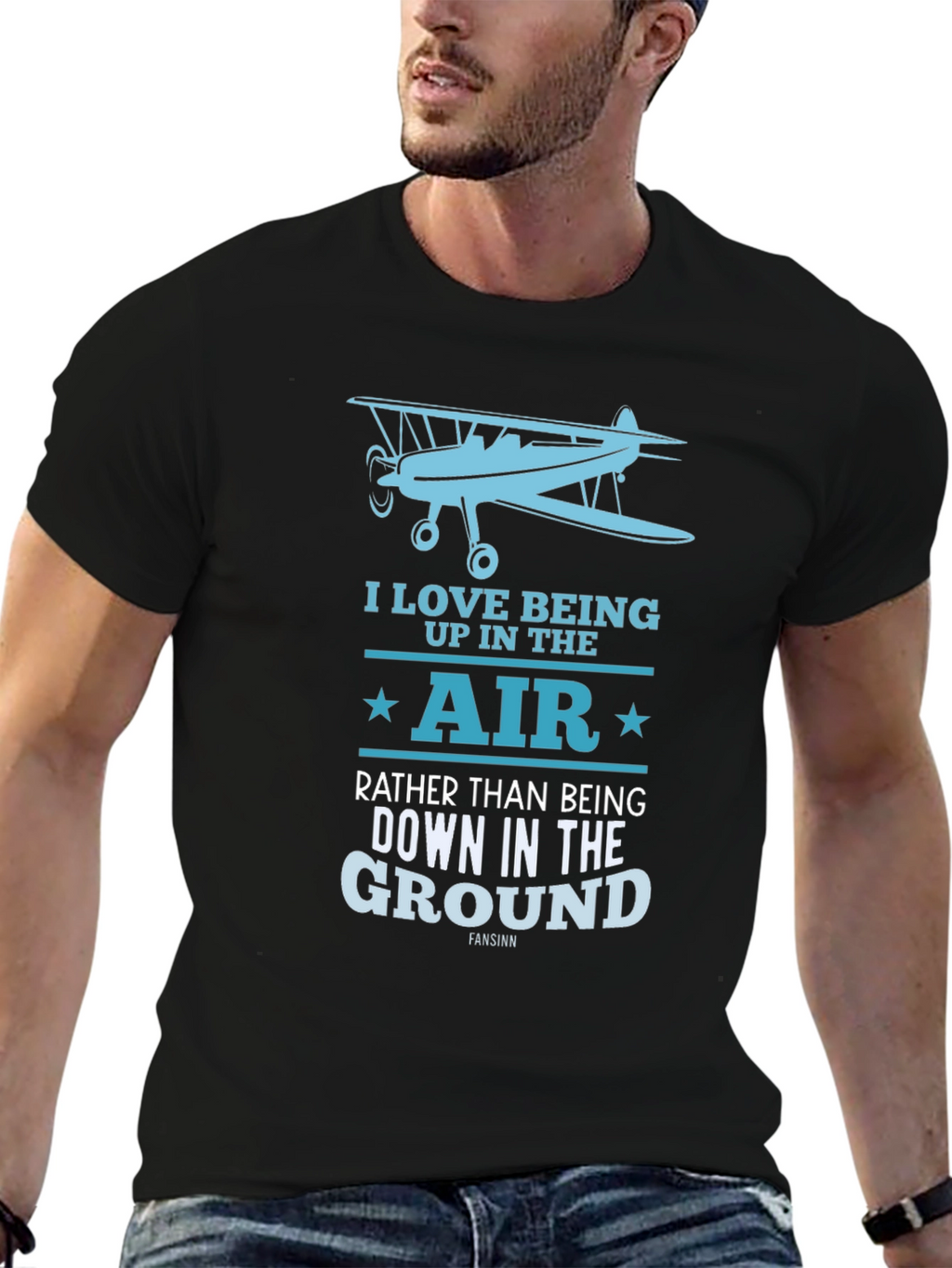 Fly High T-Shirt - Airplane Design