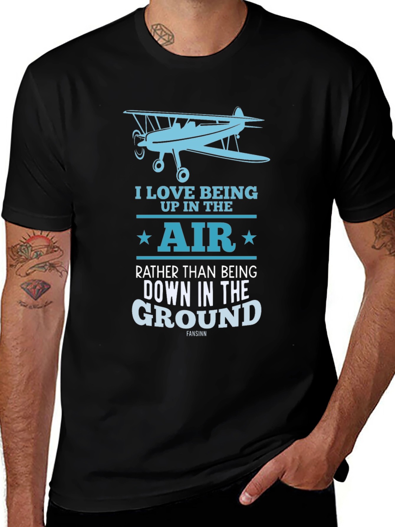 Fly High T-Shirt - Airplane Design