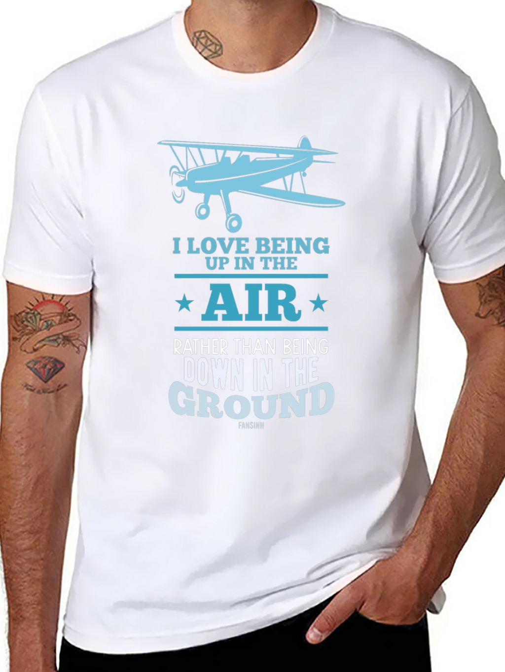 Fly High T-Shirt - Airplane Design