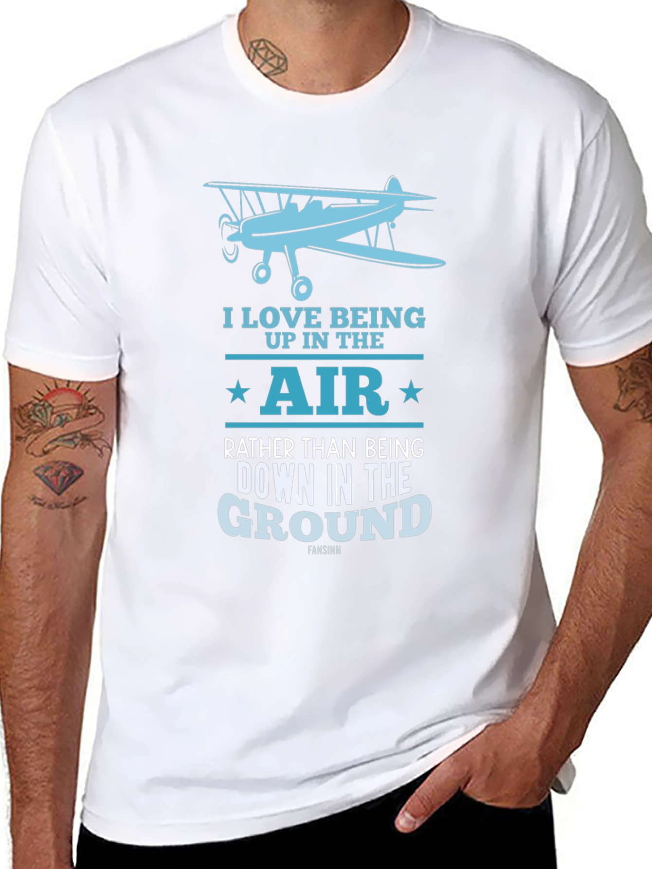 Fly High T-Shirt - Airplane Design