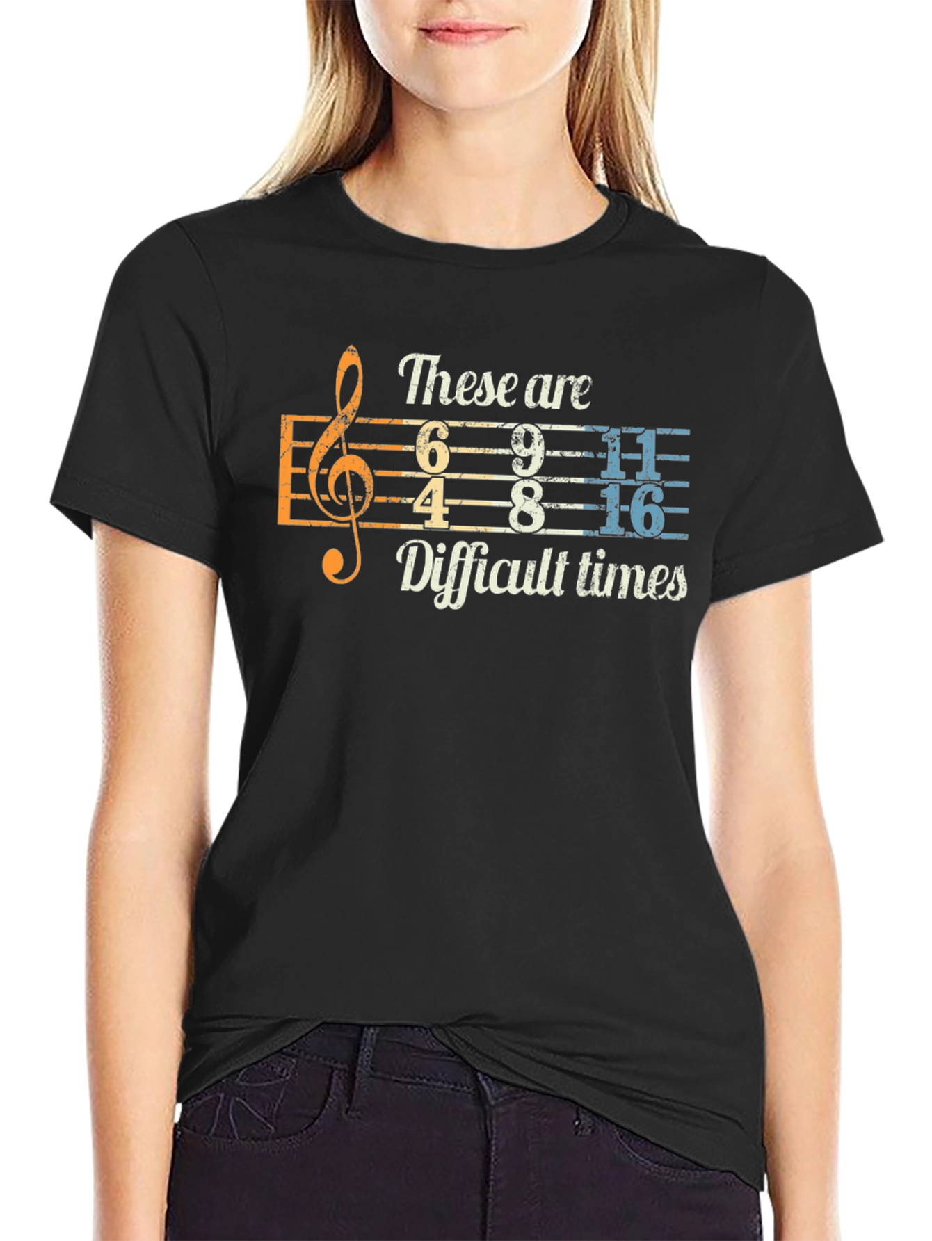 Difficult Times Music Humor T-Shirt