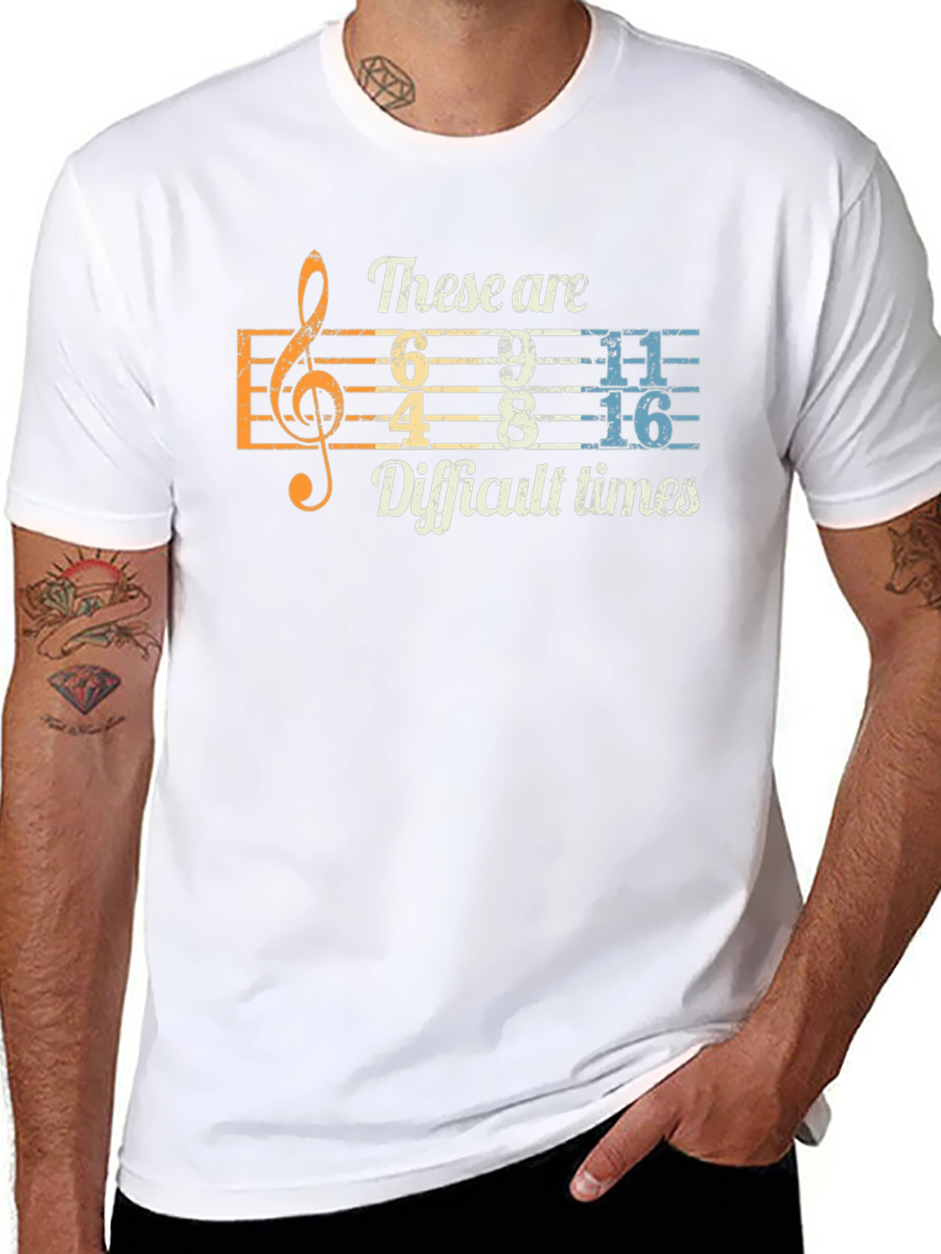 Difficult Times Music Humor T-Shirt