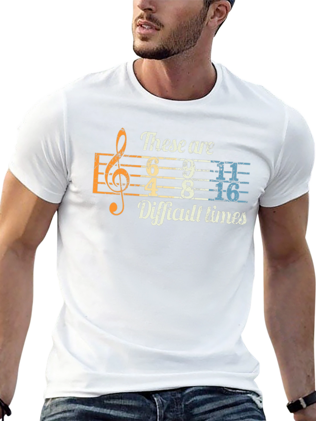 Difficult Times Music Humor T-Shirt