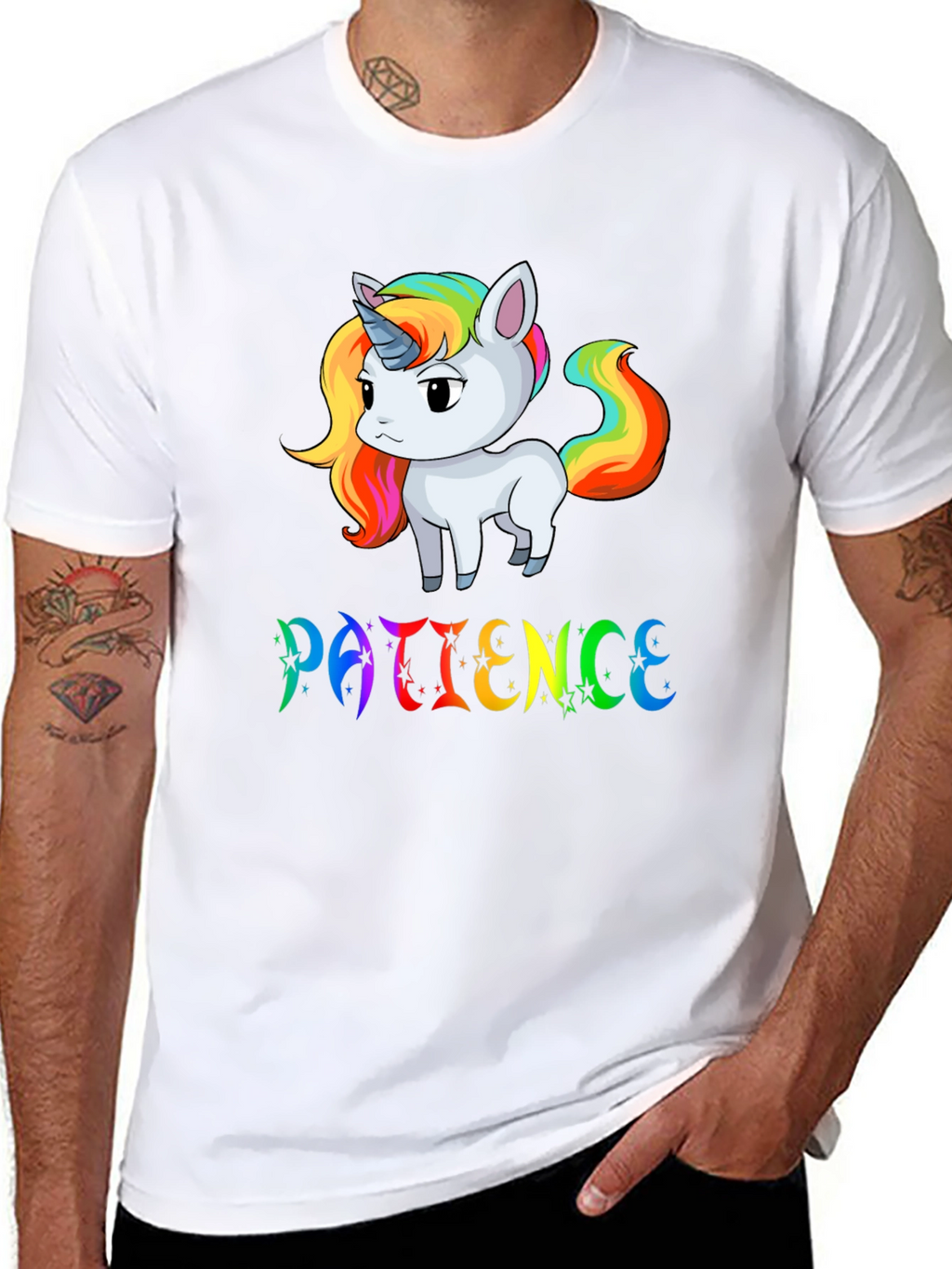 Patience Unicorn Graphic T-Shirt