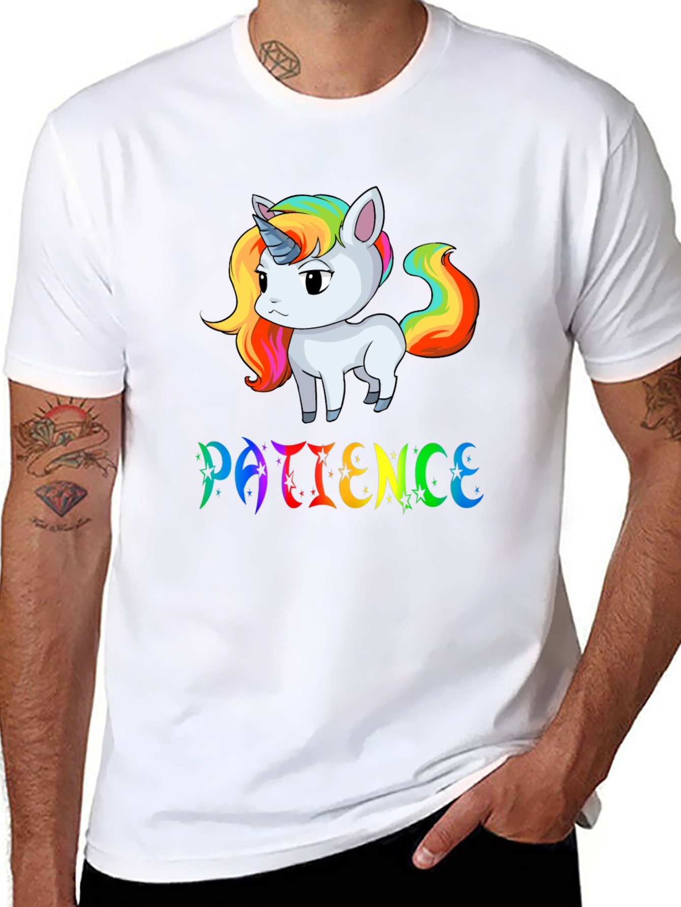 Patience Unicorn Graphic T-Shirt