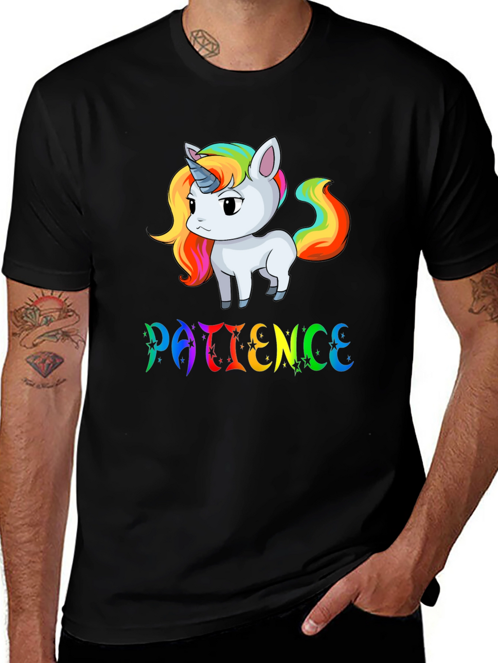 Patience Unicorn Graphic T-Shirt