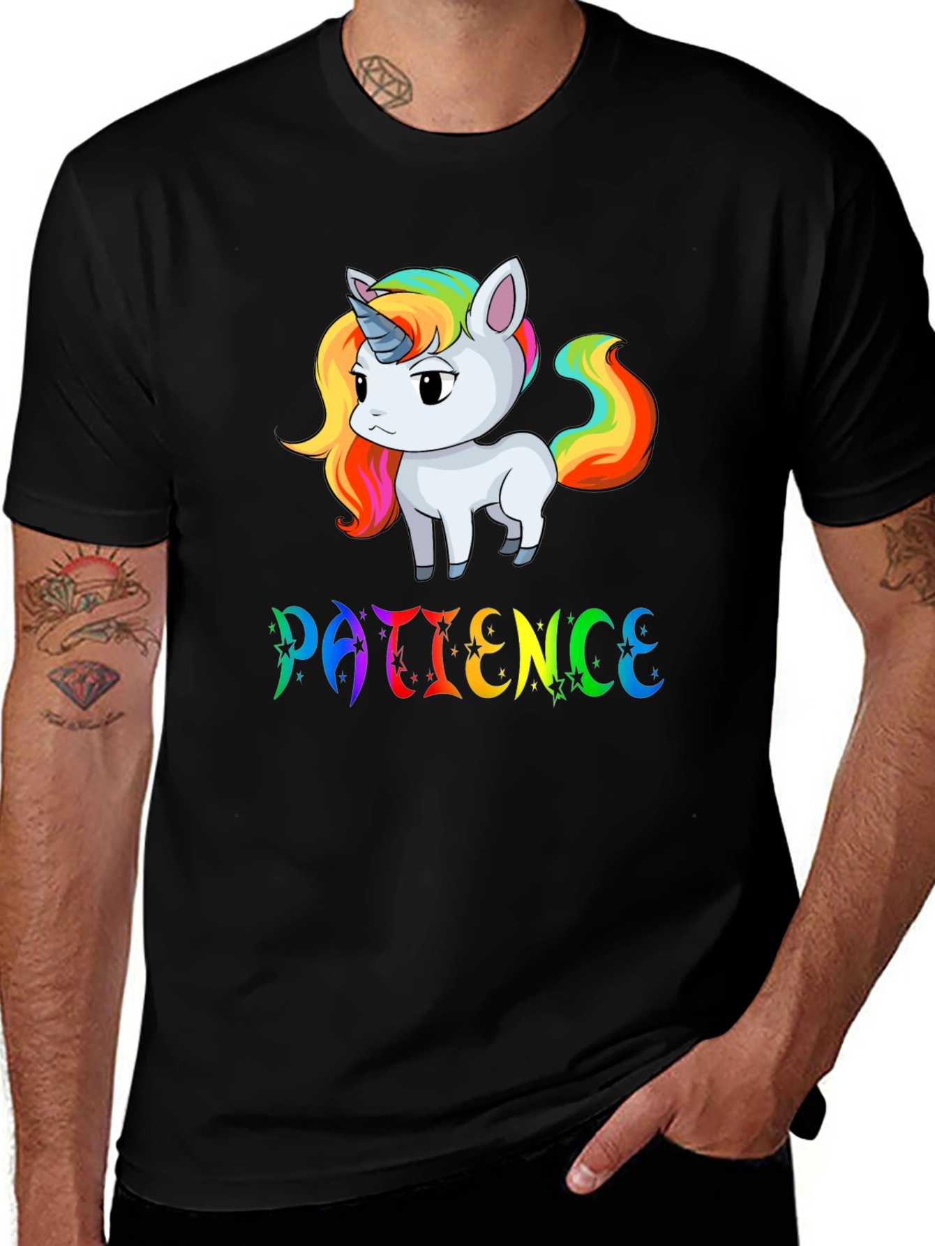 Patience Unicorn Graphic T-Shirt