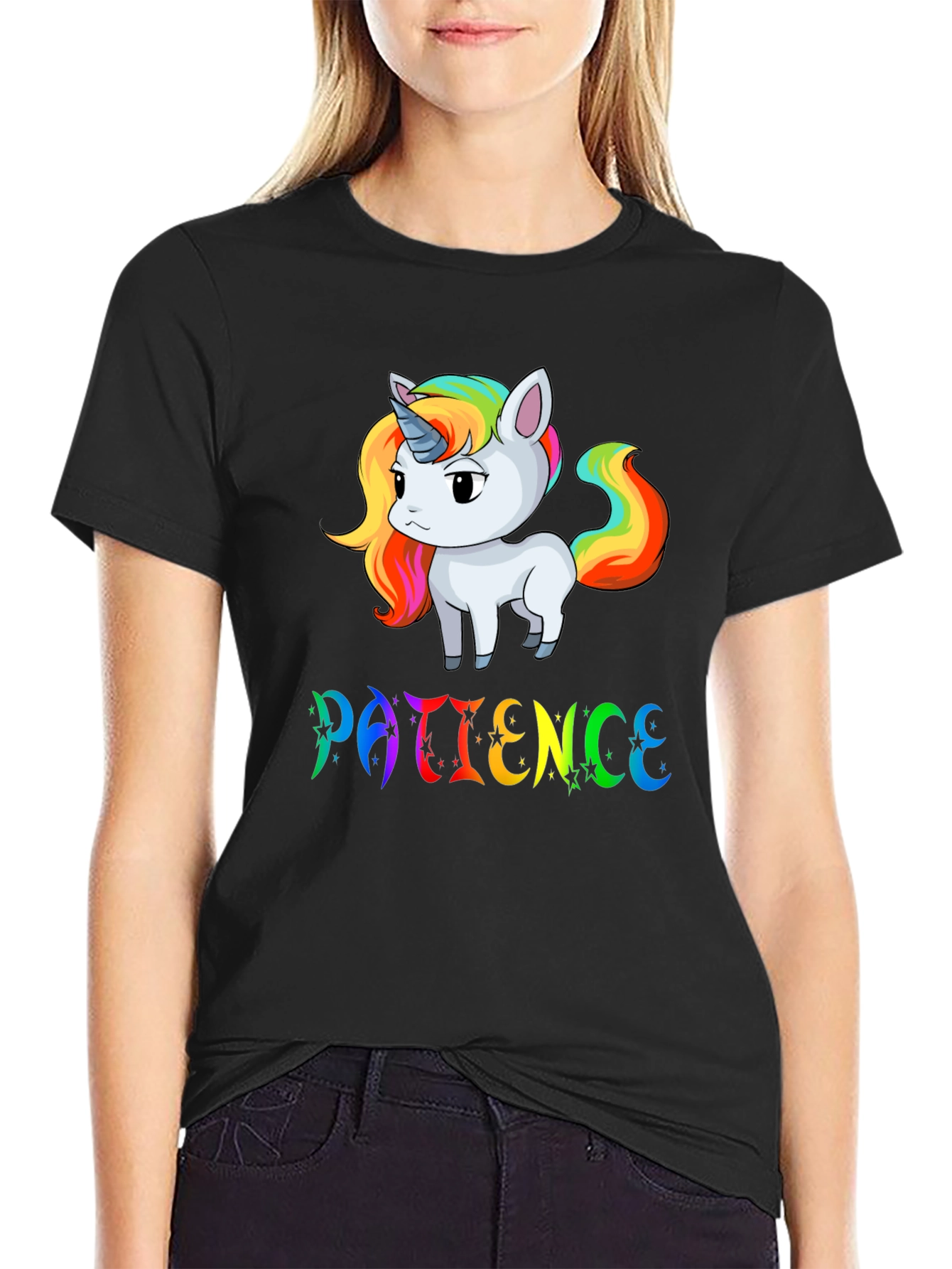 Patience Unicorn Graphic T-Shirt