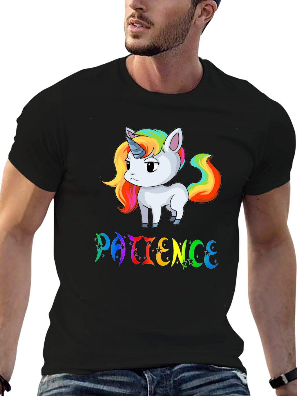 Patience Unicorn Graphic T-Shirt