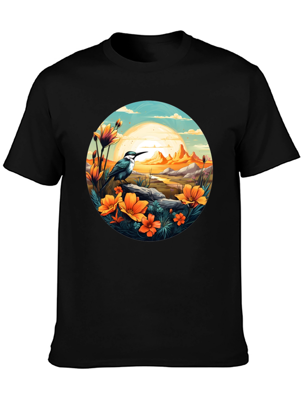 Bird & Sunset Graphic Tee