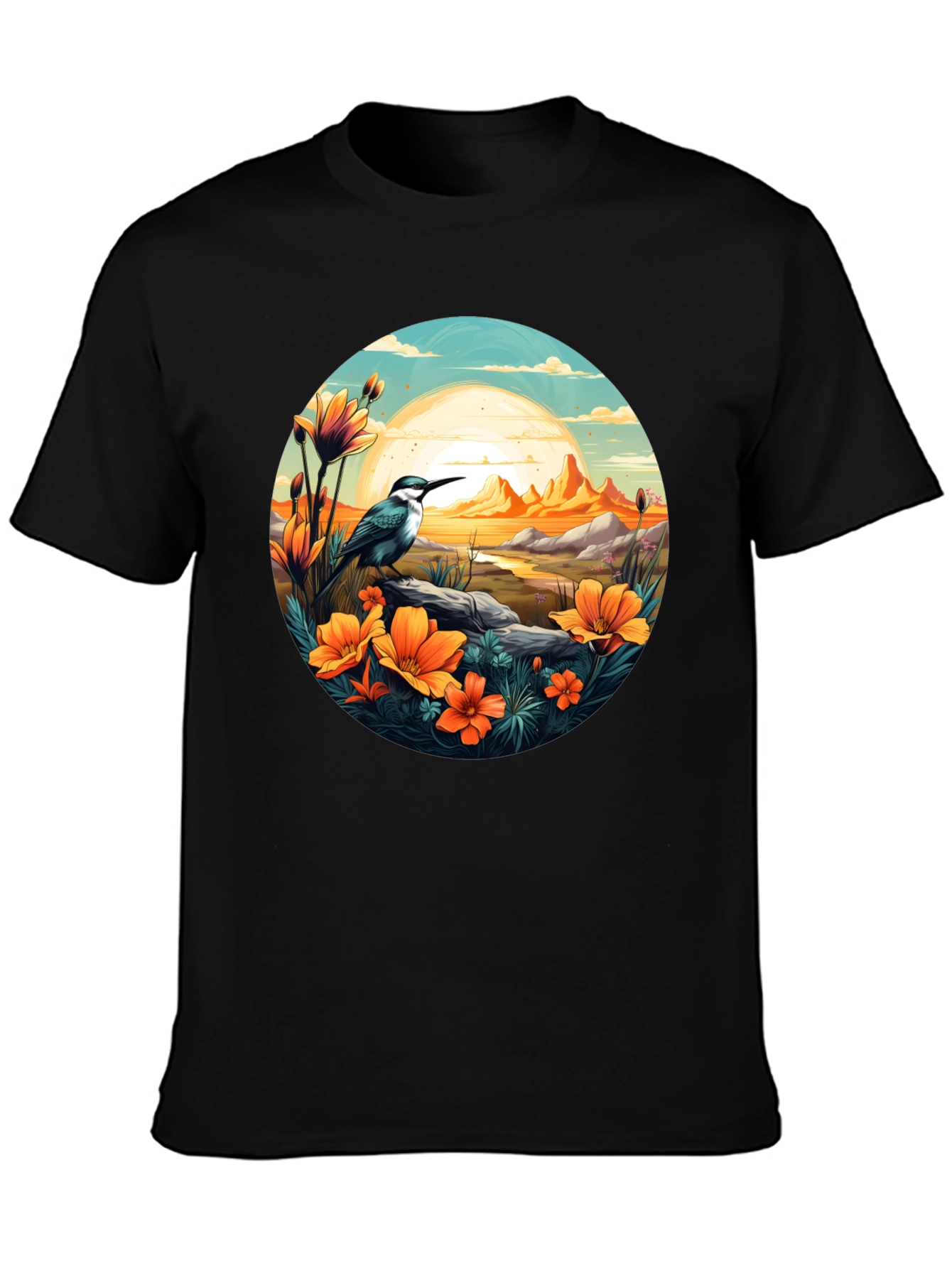 Bird & Sunset Graphic Tee