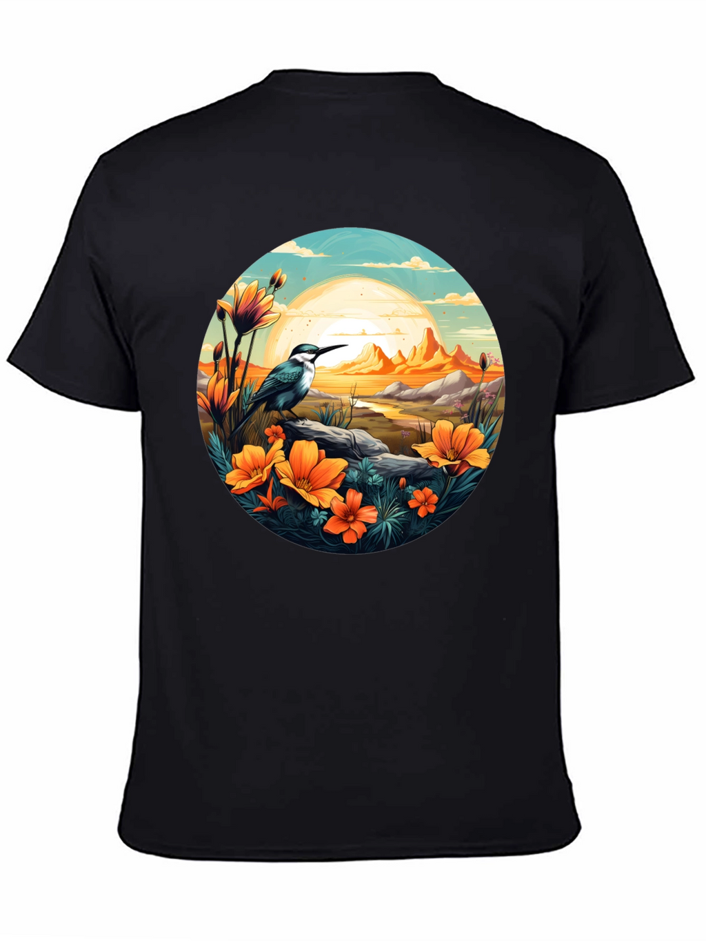 Bird & Sunset Graphic Tee