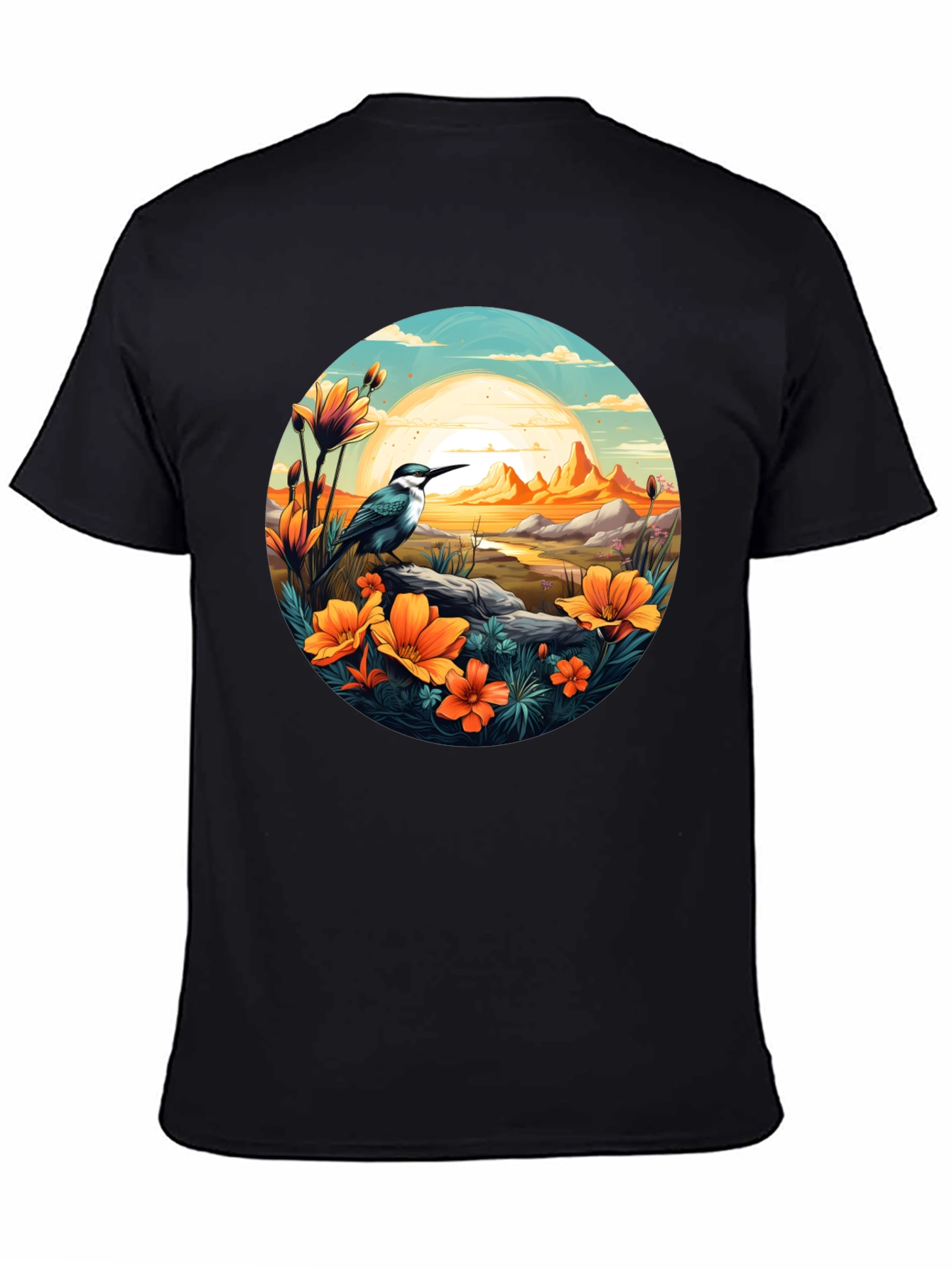 Bird & Sunset Graphic Tee