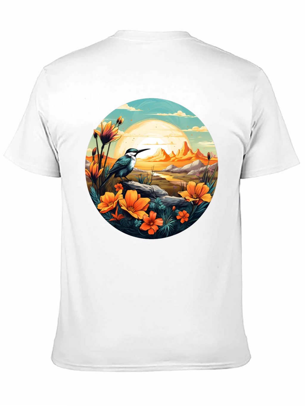 Bird & Sunset Graphic Tee