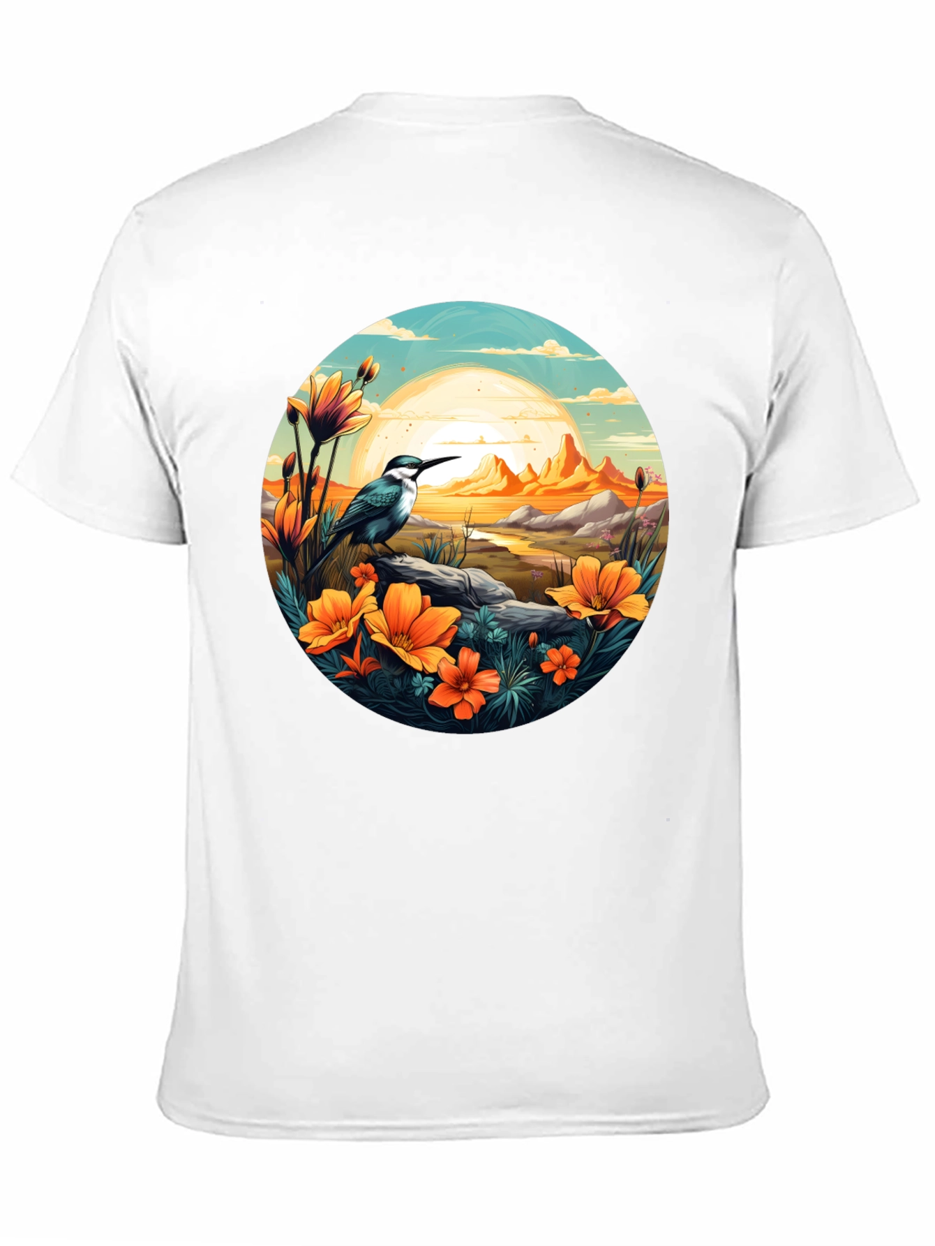Bird & Sunset Graphic Tee