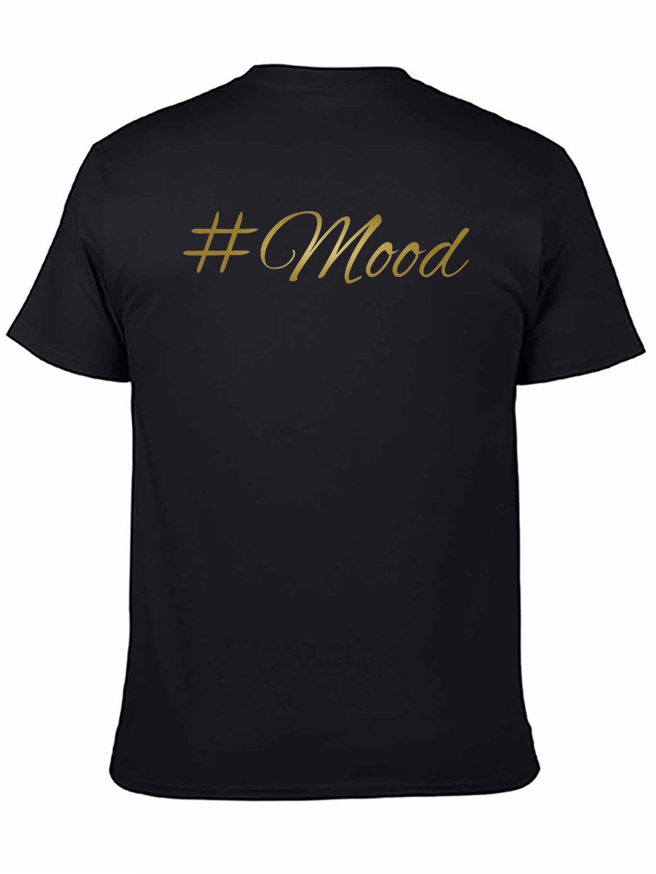 #Mood Black T-Shirt - Stylish & Trendy