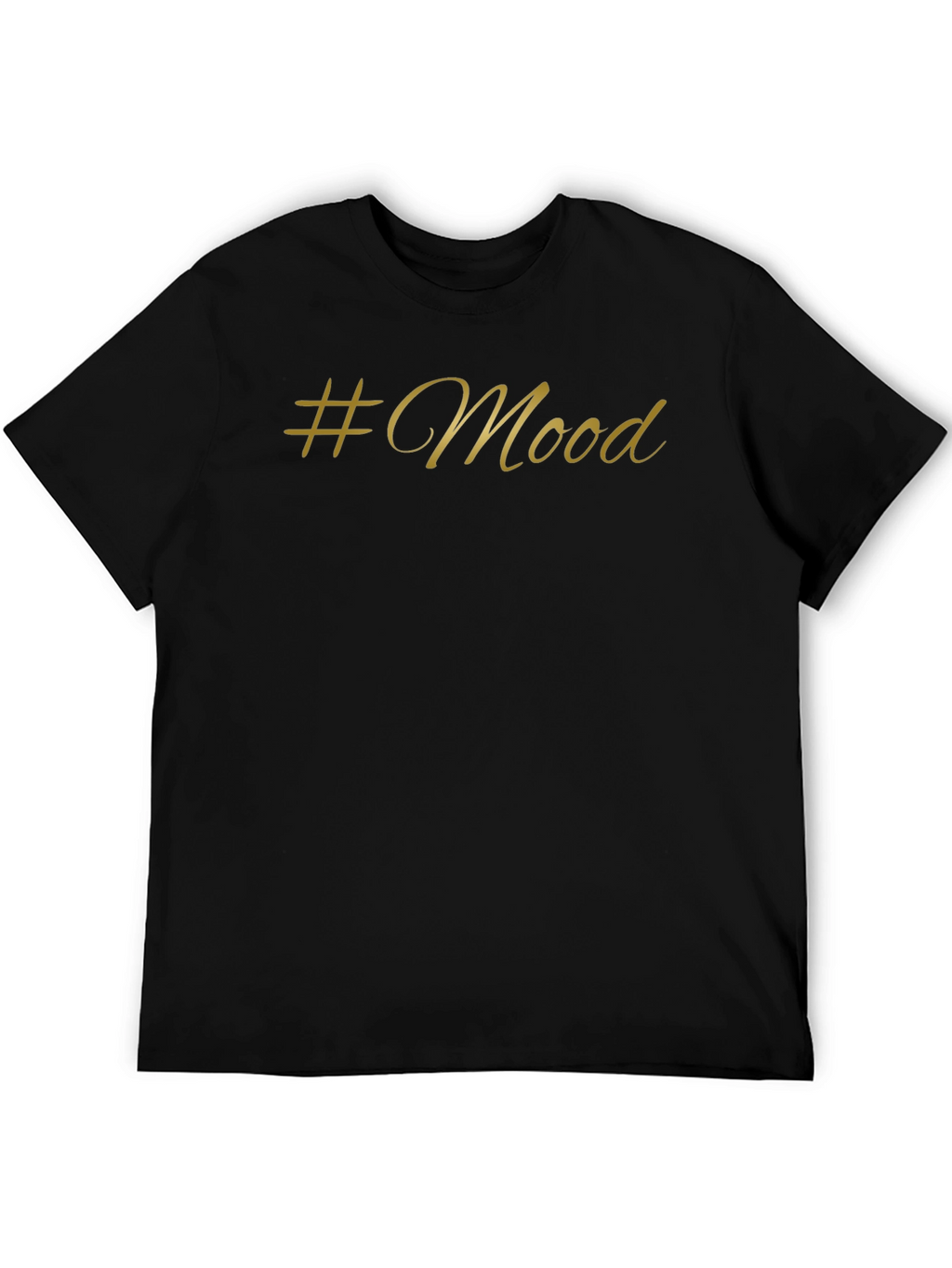 #Mood Black T-Shirt - Stylish & Trendy