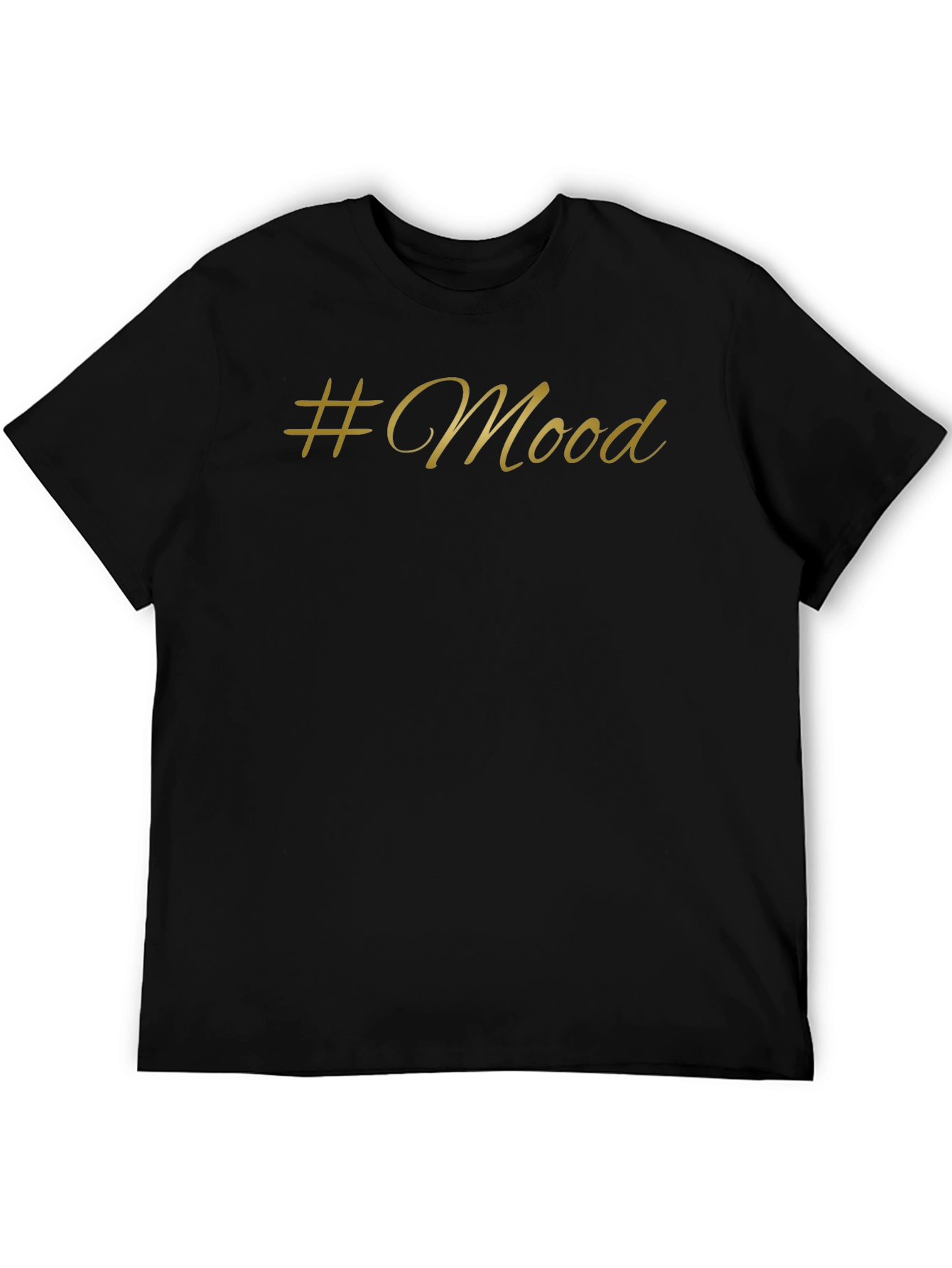 #Mood Black T-Shirt - Stylish & Trendy
