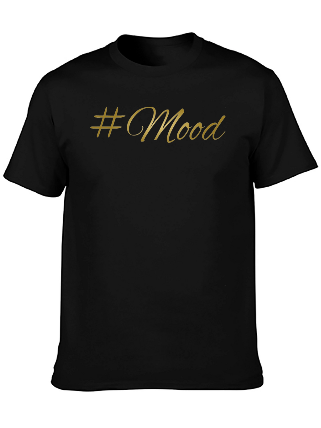 #Mood Black T-Shirt - Stylish & Trendy