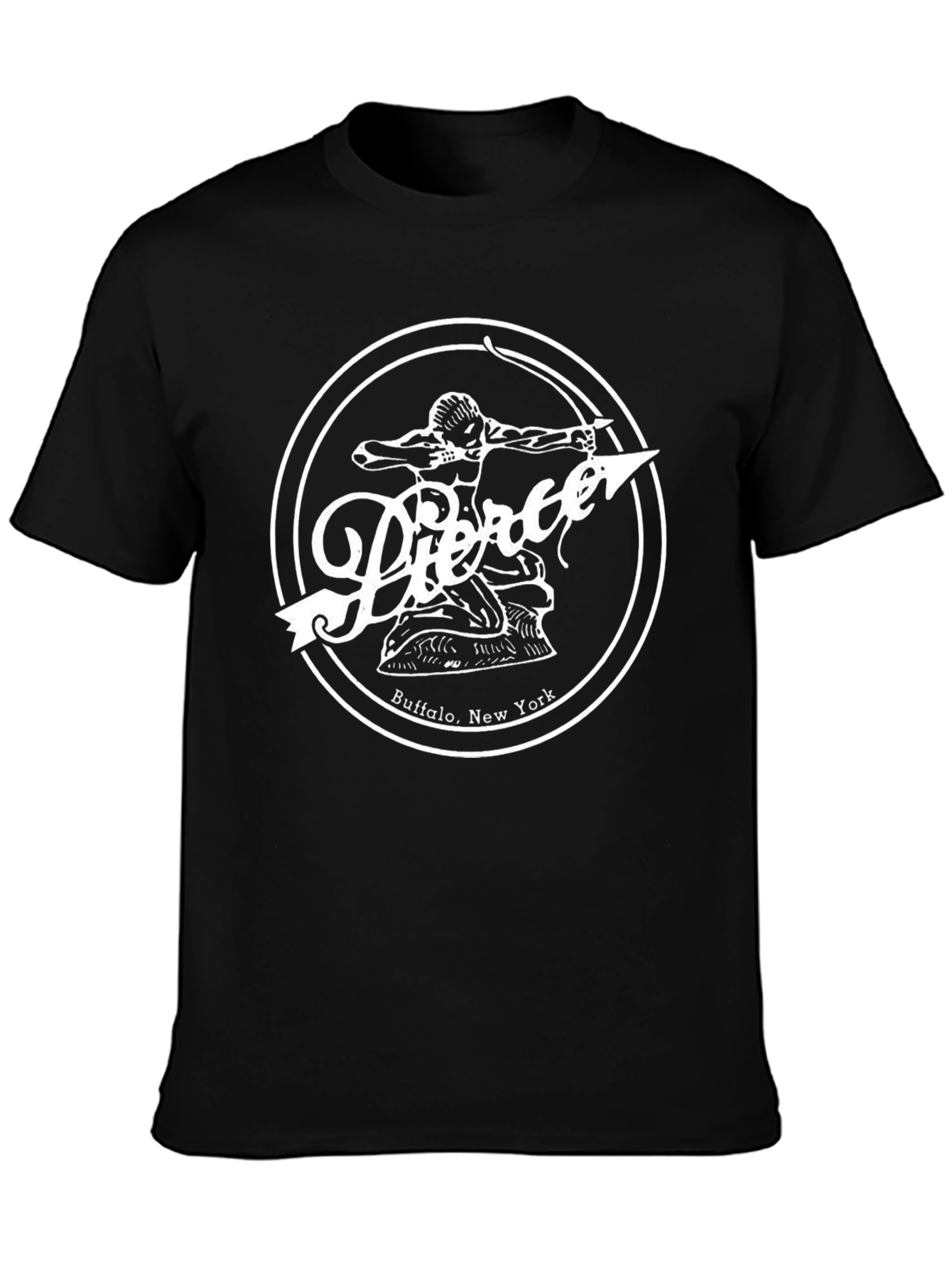 Pierce Buffalo New York Black T-Shirt