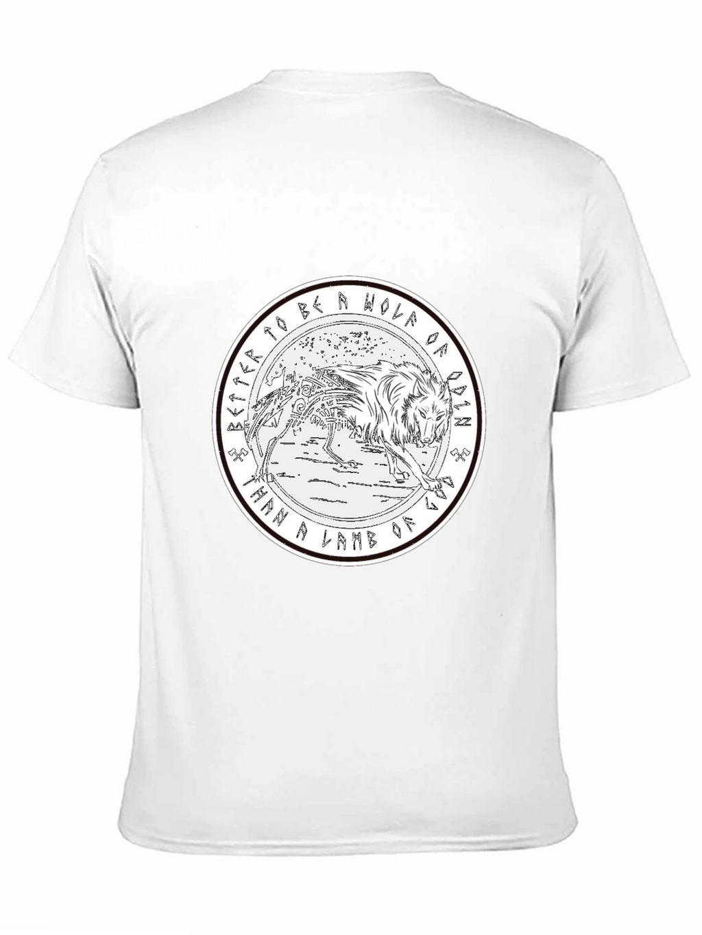 Wolf of Odin Graphic Tee - Black