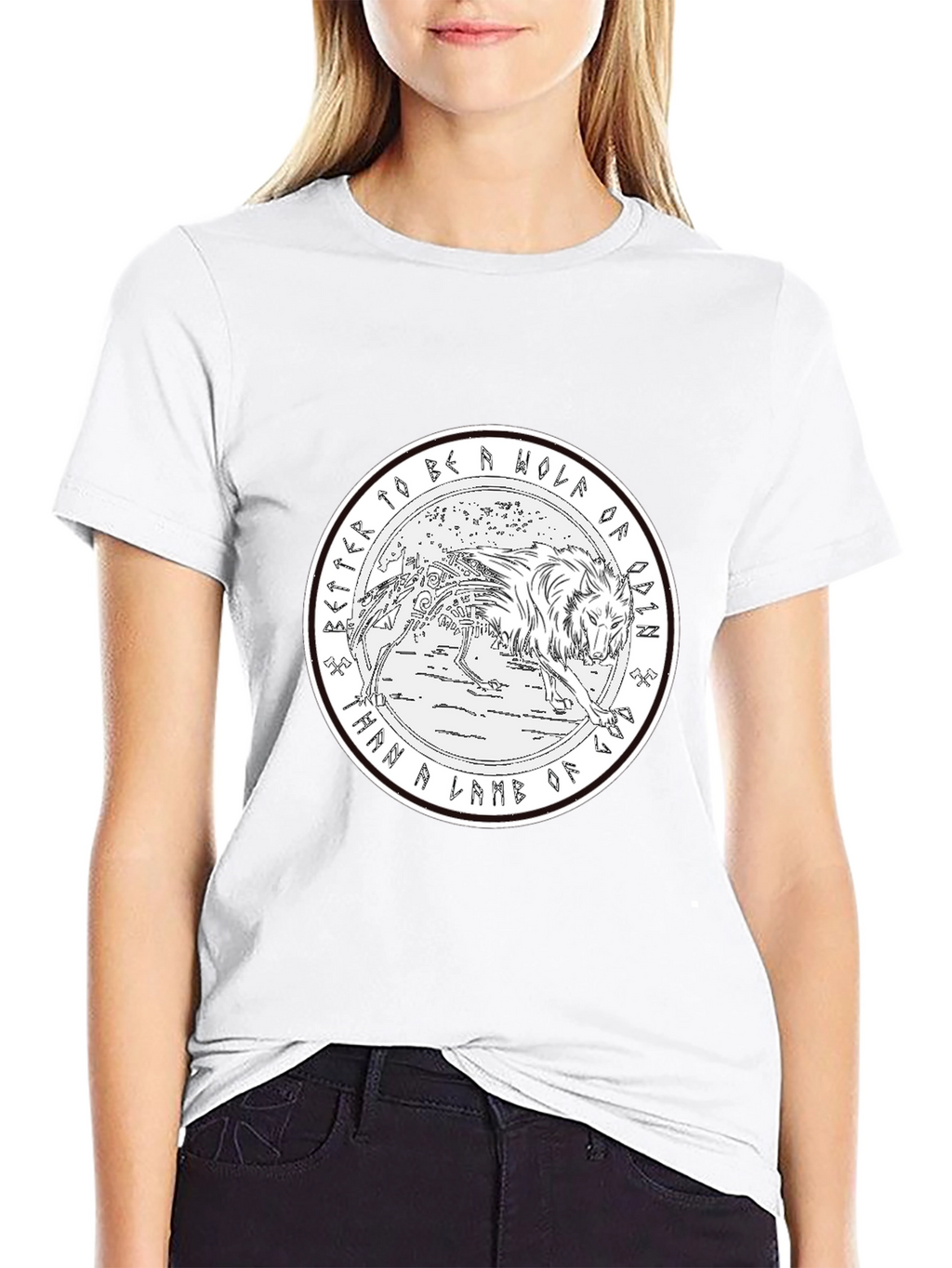 Wolf of Odin Graphic Tee - Black