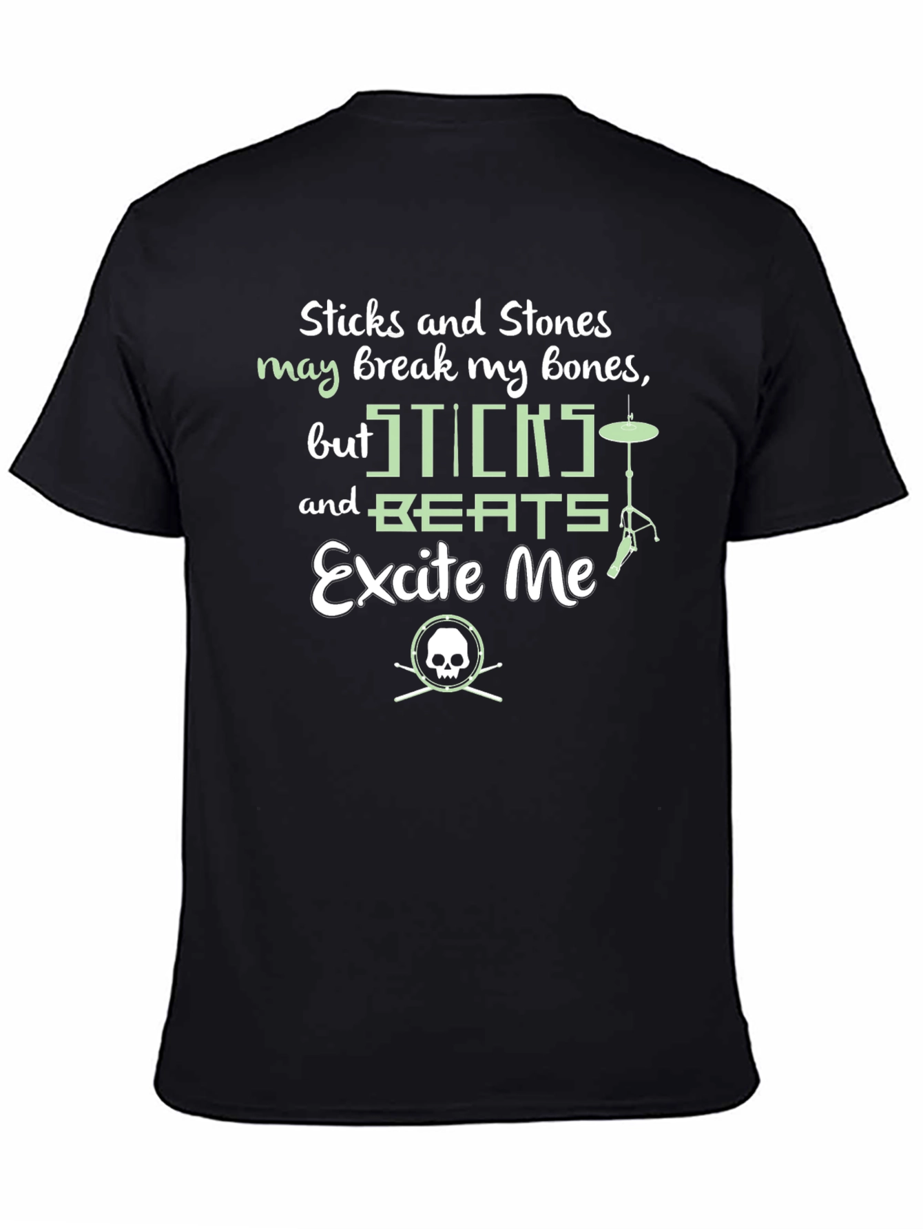 Sticks and Beats Drummer T-Shirt - Music Lover Tee