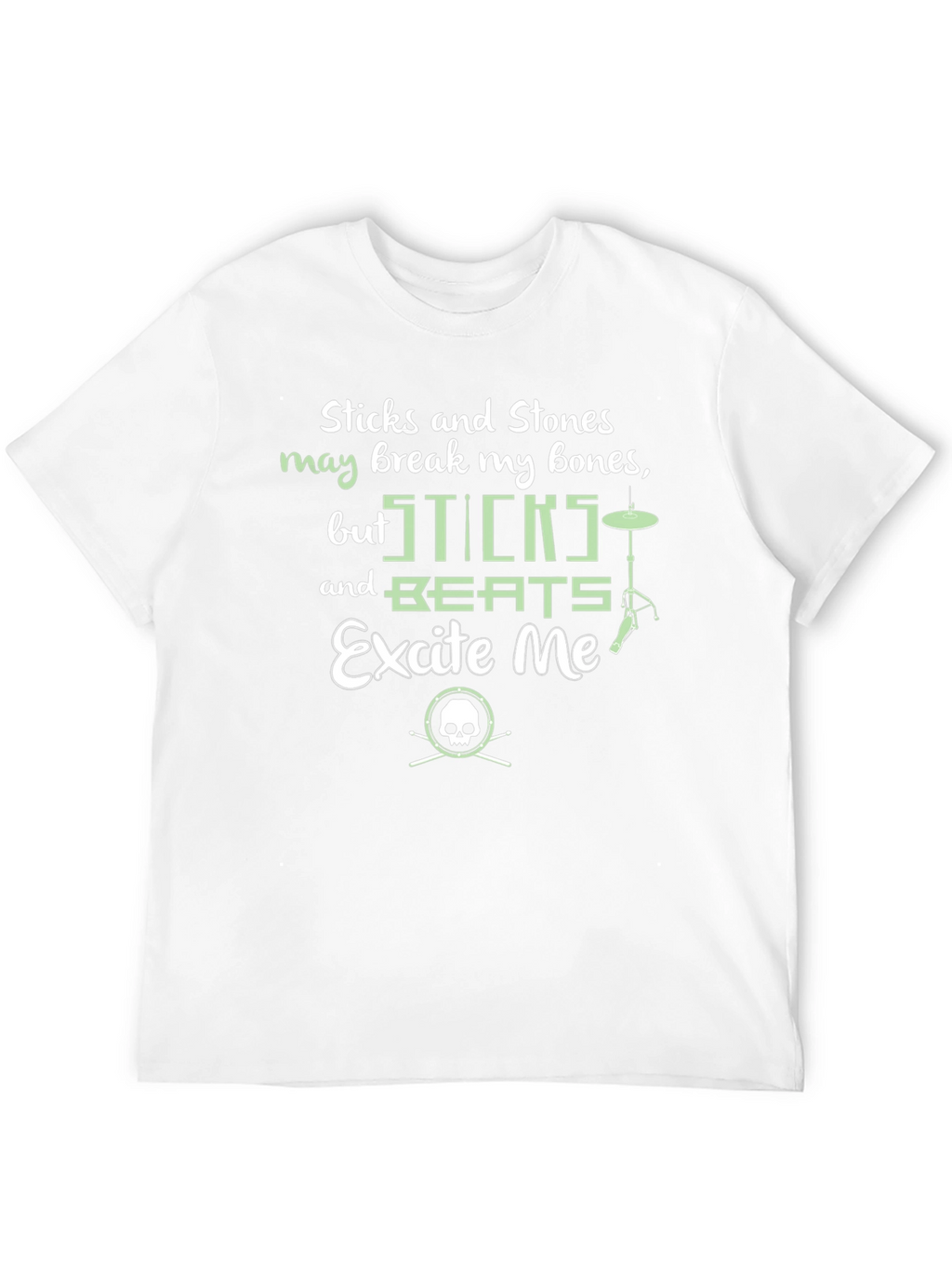 Sticks and Beats Drummer T-Shirt - Music Lover Tee