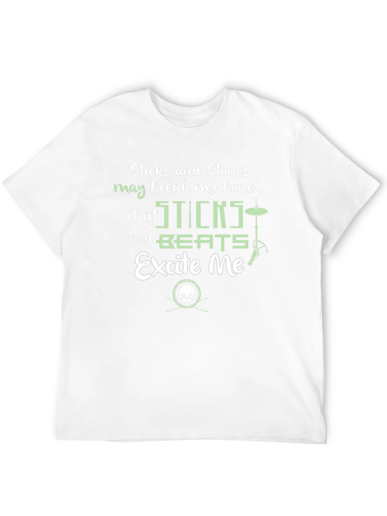 Sticks and Beats Drummer T-Shirt - Music Lover Tee