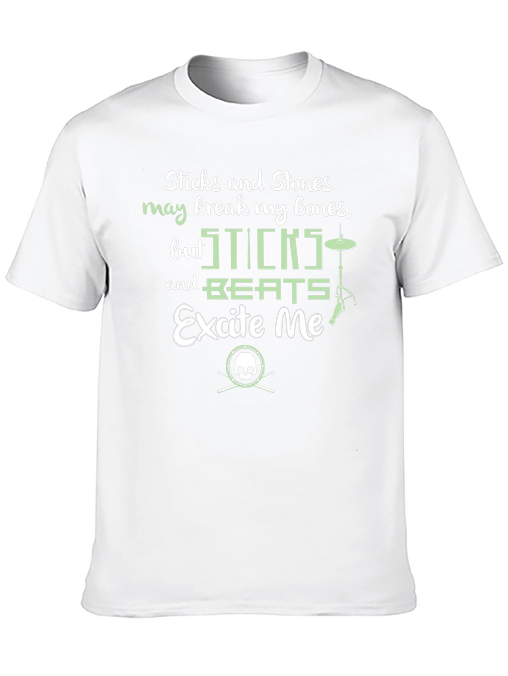 Sticks and Beats Drummer T-Shirt - Music Lover Tee