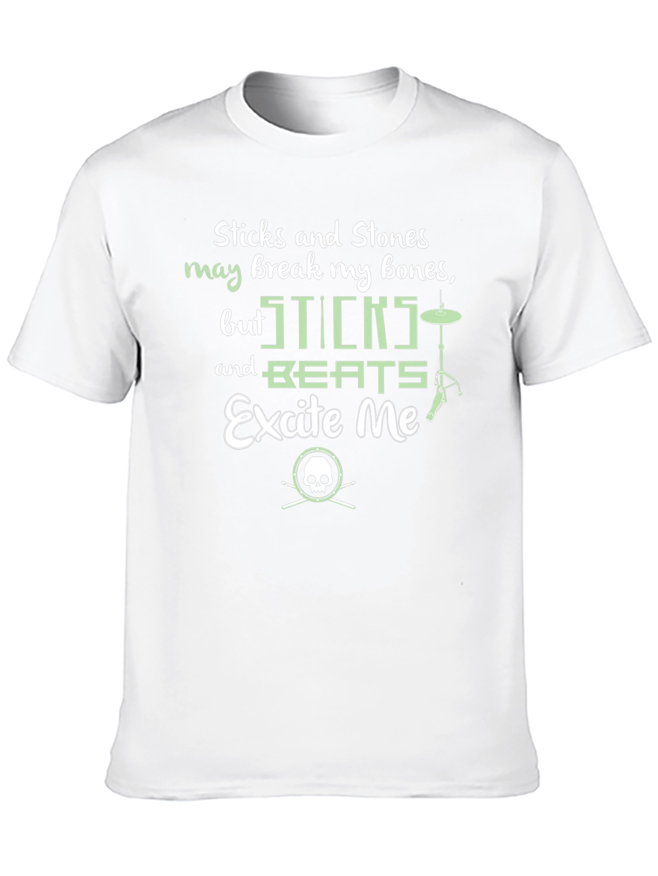 Sticks and Beats Drummer T-Shirt - Music Lover Tee