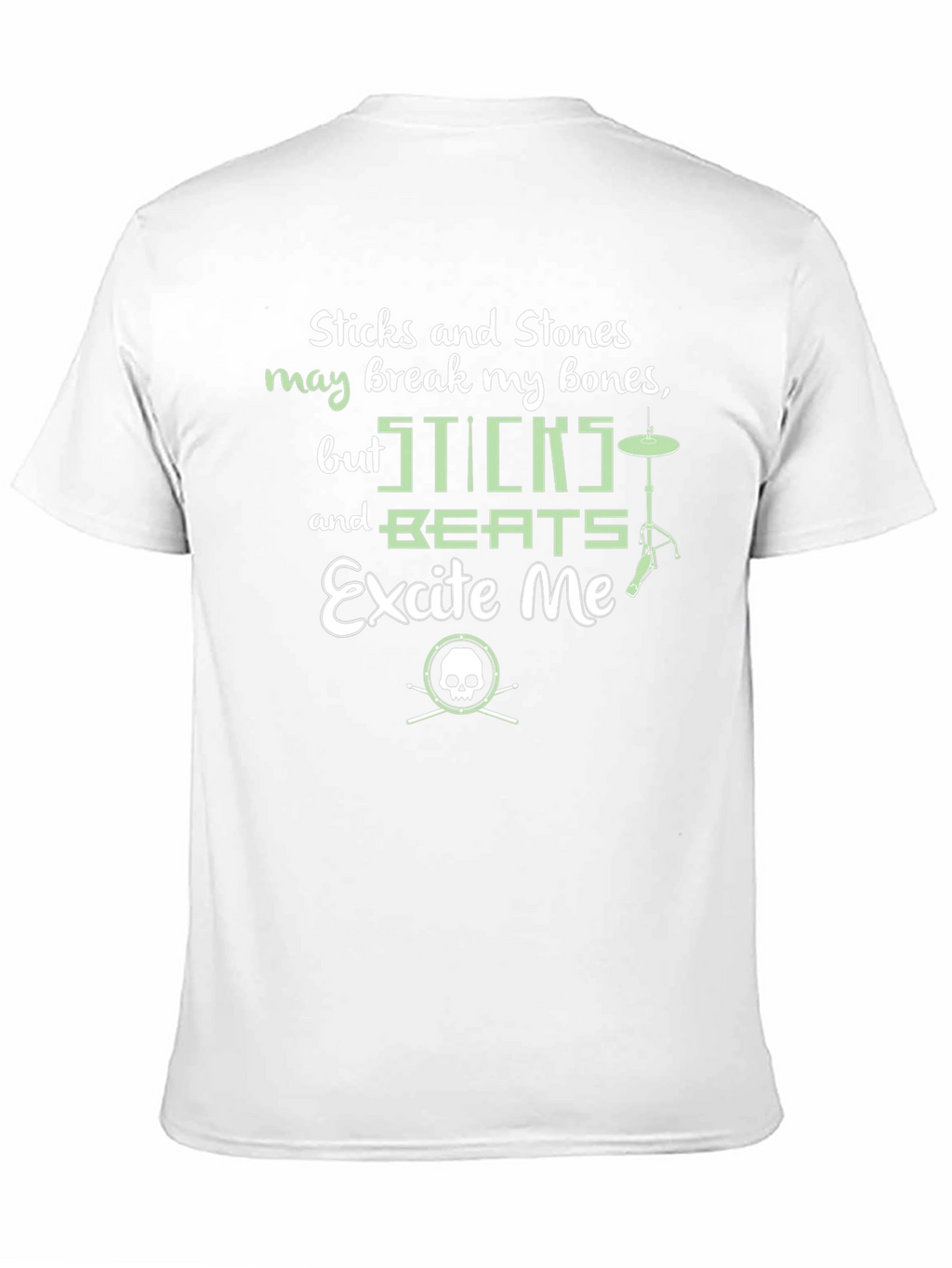 Sticks and Beats Drummer T-Shirt - Music Lover Tee