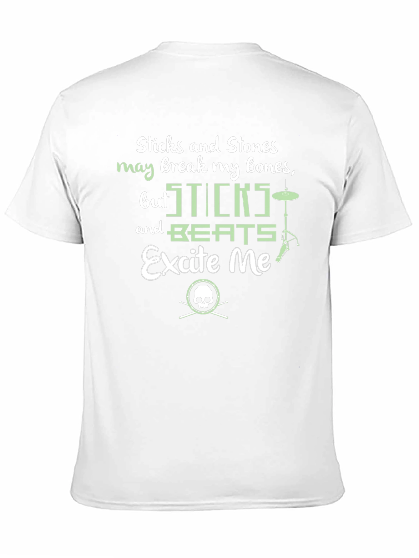 Sticks and Beats Drummer T-Shirt - Music Lover Tee