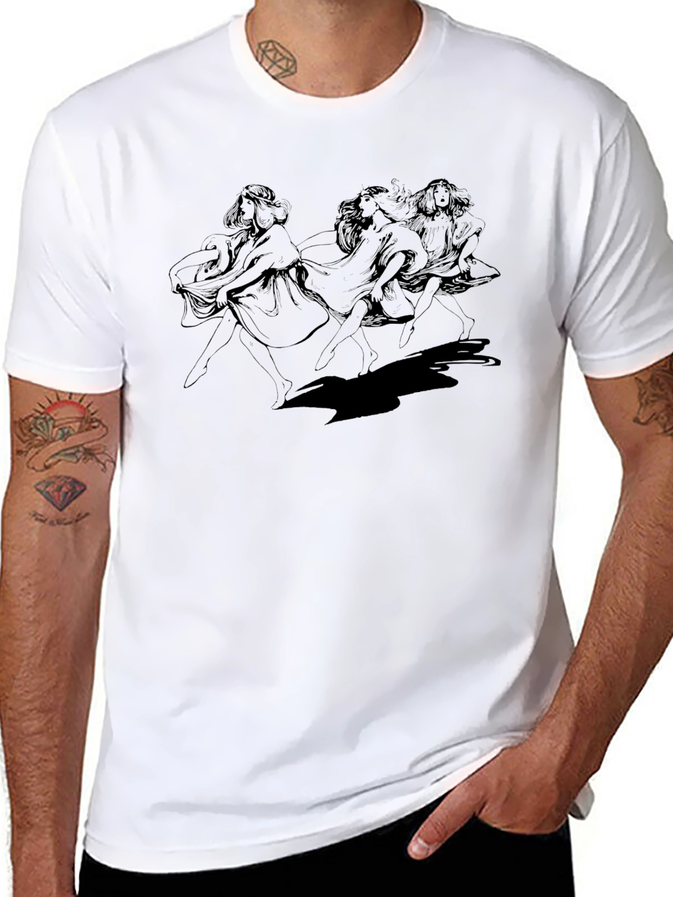 Mystic Women Graphic Black T-Shirt
