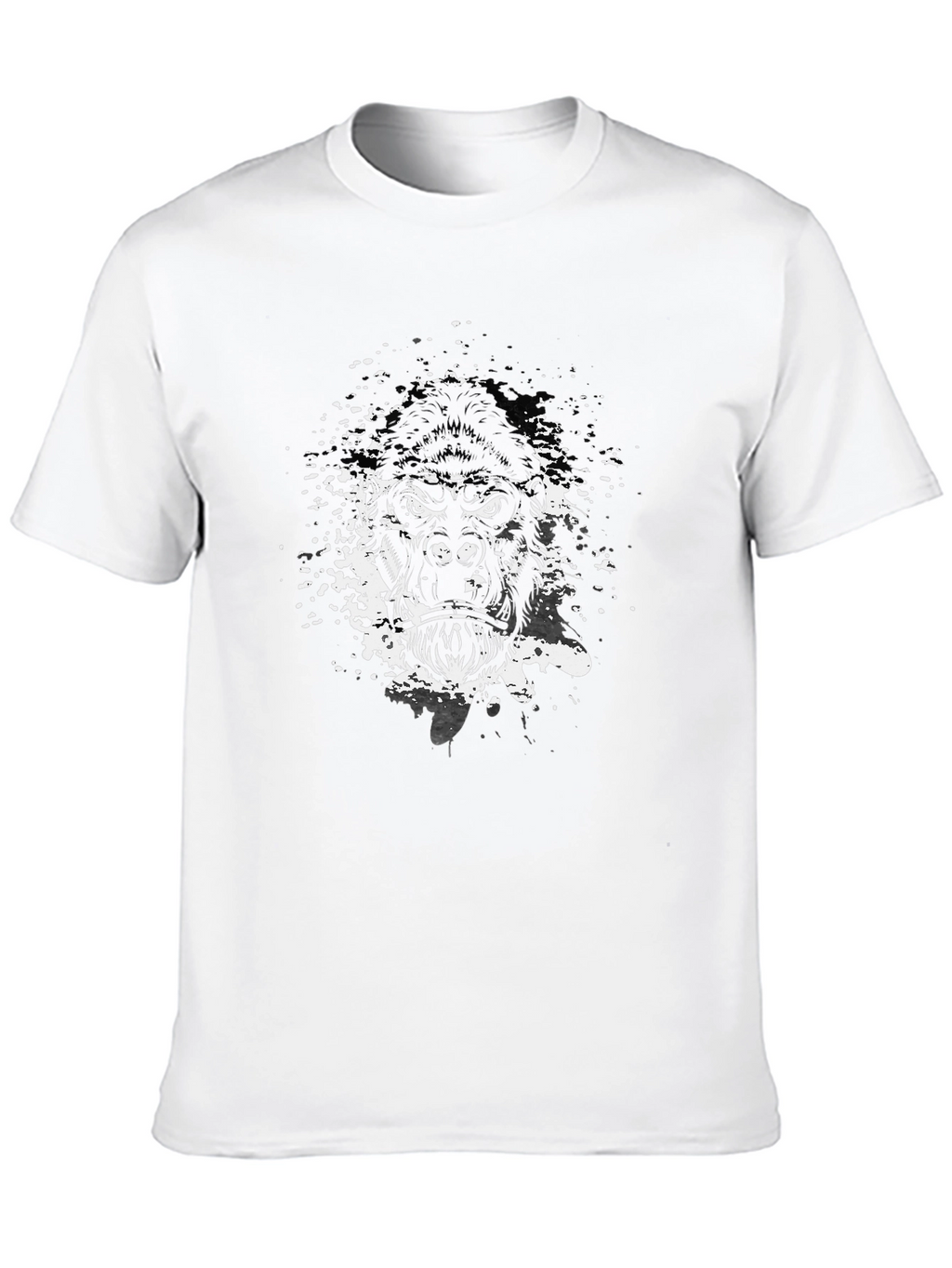 Mens Black Gorilla Graphic Tee