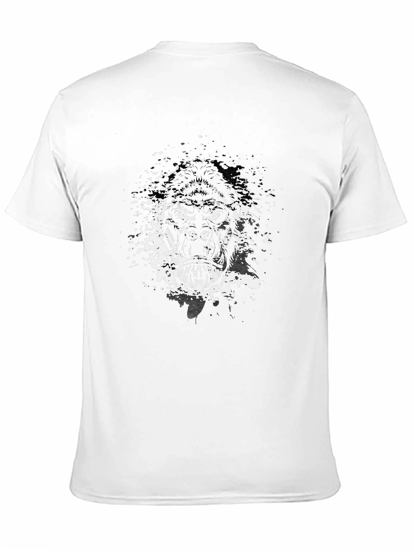 Mens Black Gorilla Graphic Tee