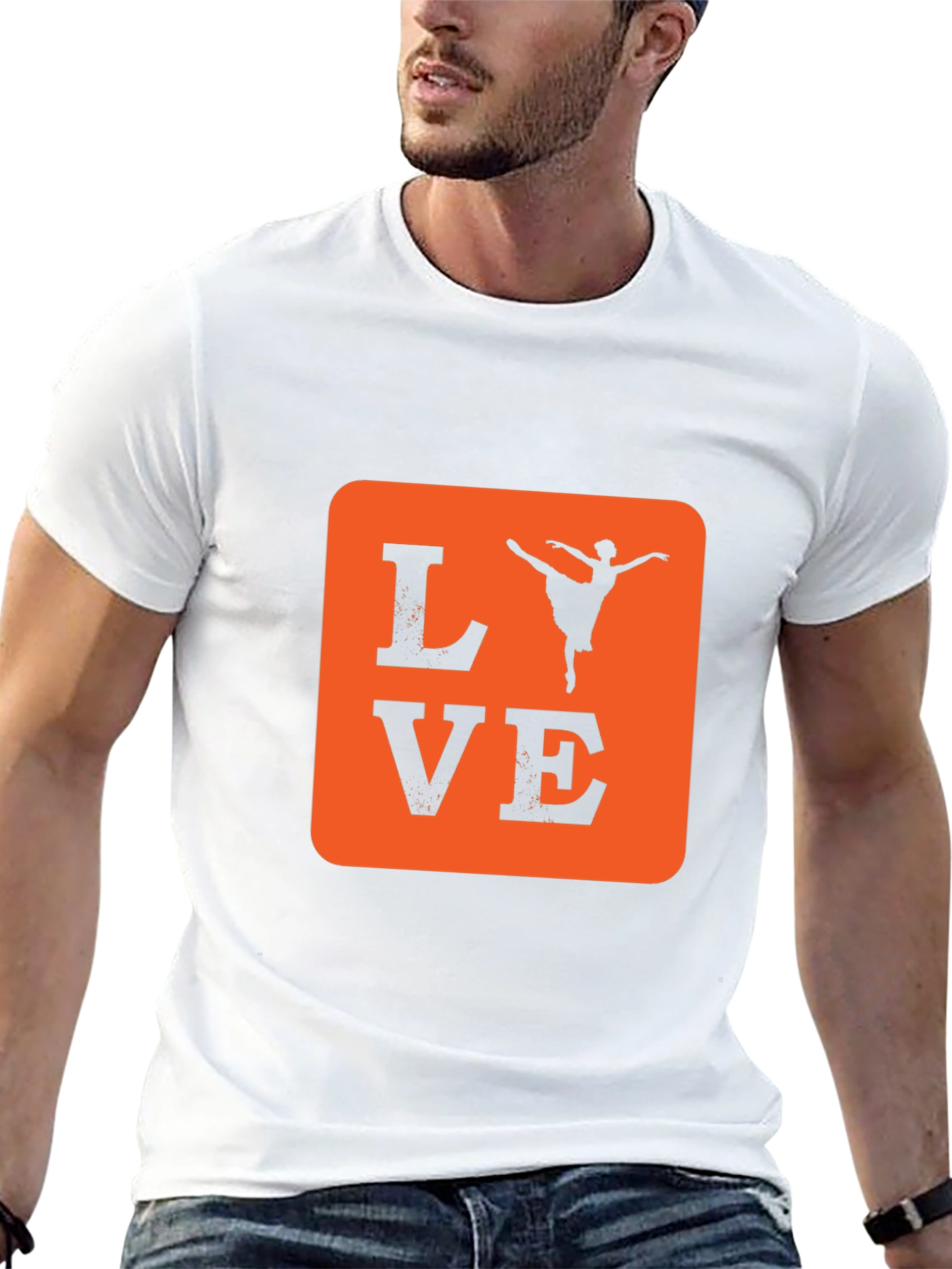 Love Ballet Dancer T-Shirt - Black Cotton Tee