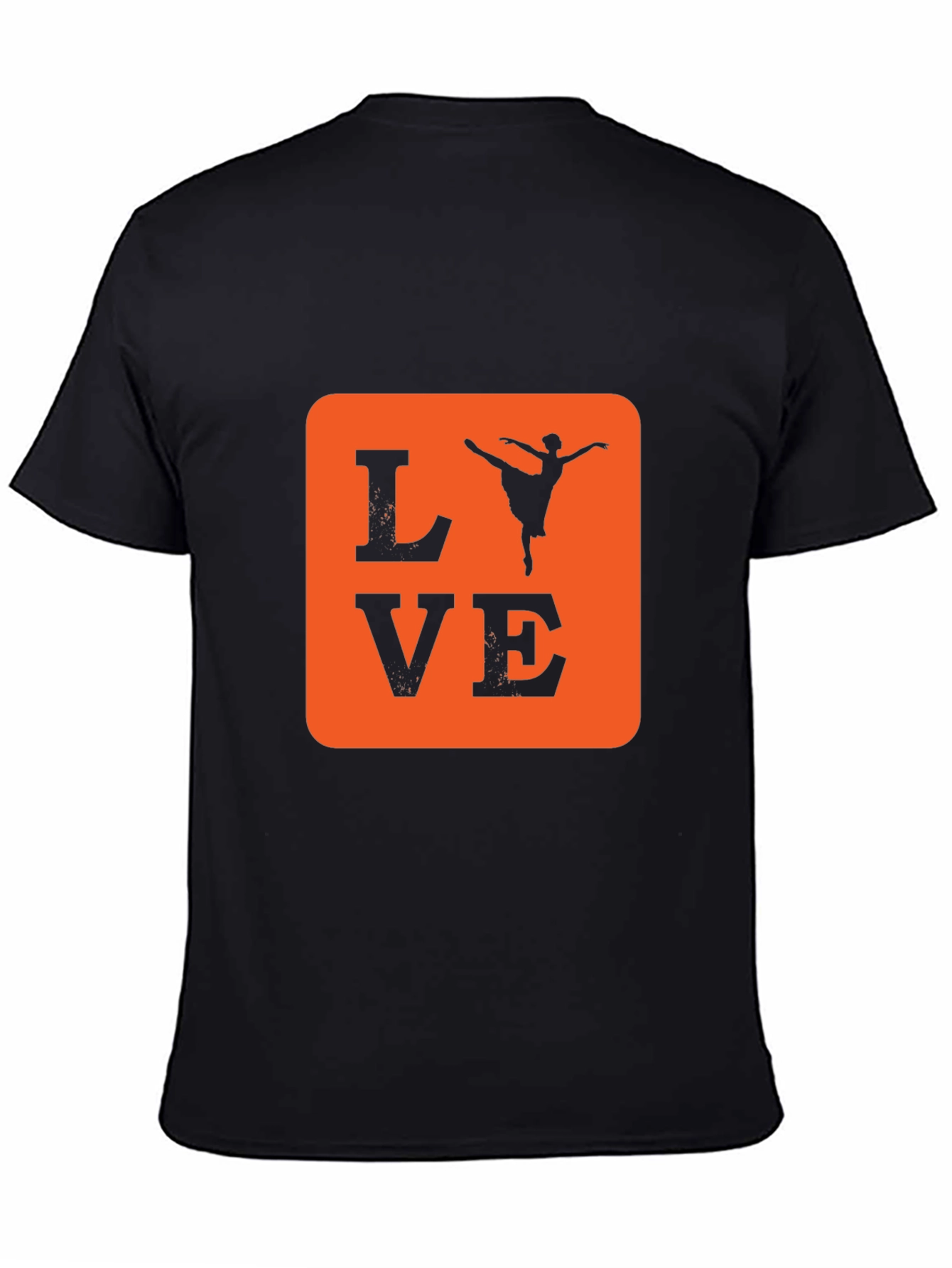 Love Ballet Dancer T-Shirt - Black Cotton Tee