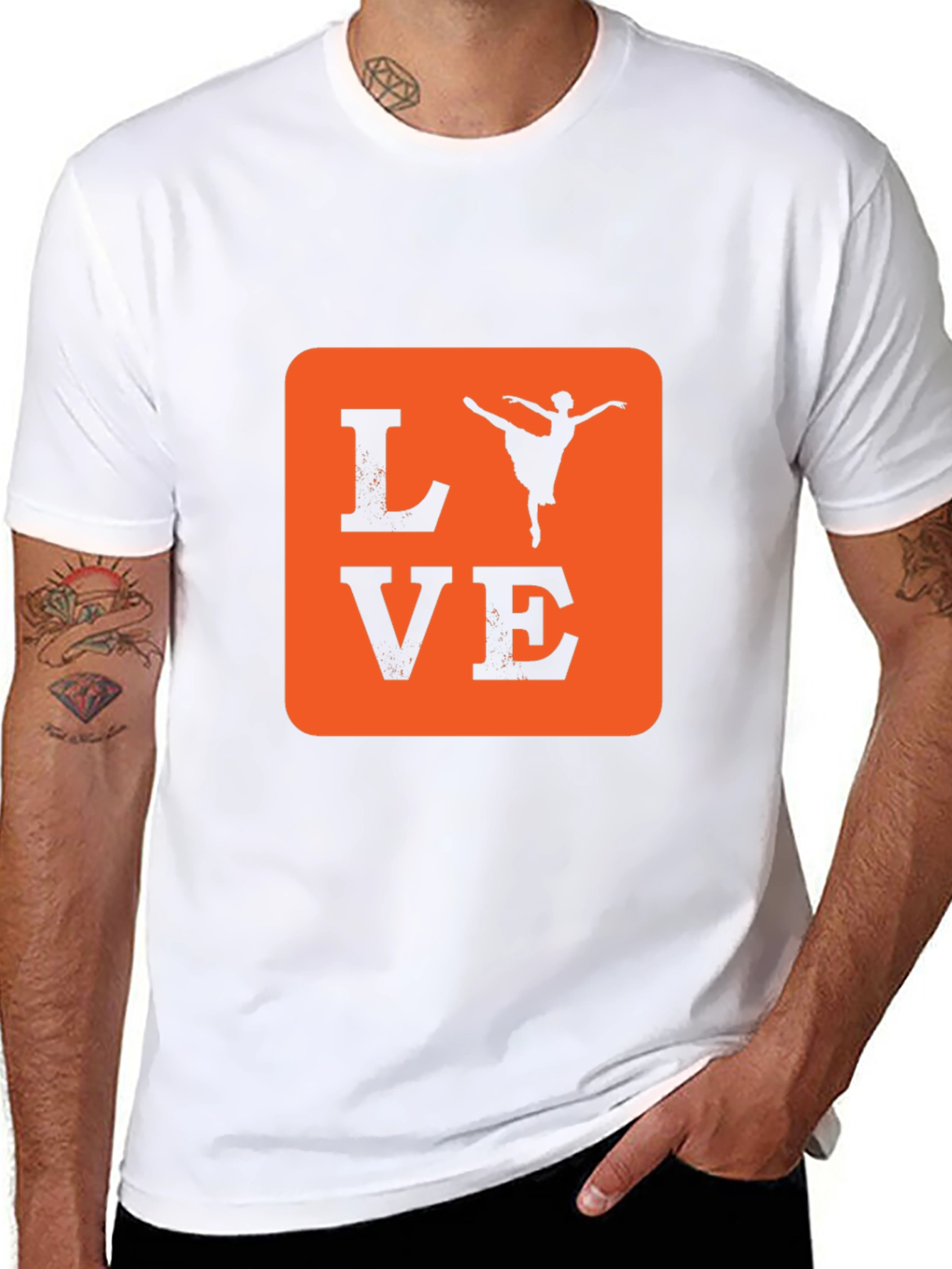 Love Ballet Dancer T-Shirt - Black Cotton Tee