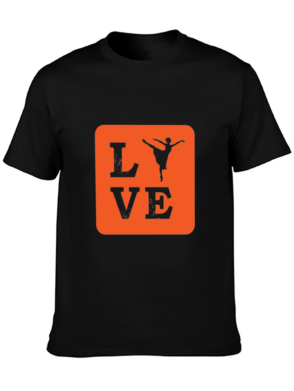 Love Ballet Dancer T-Shirt - Black Cotton Tee