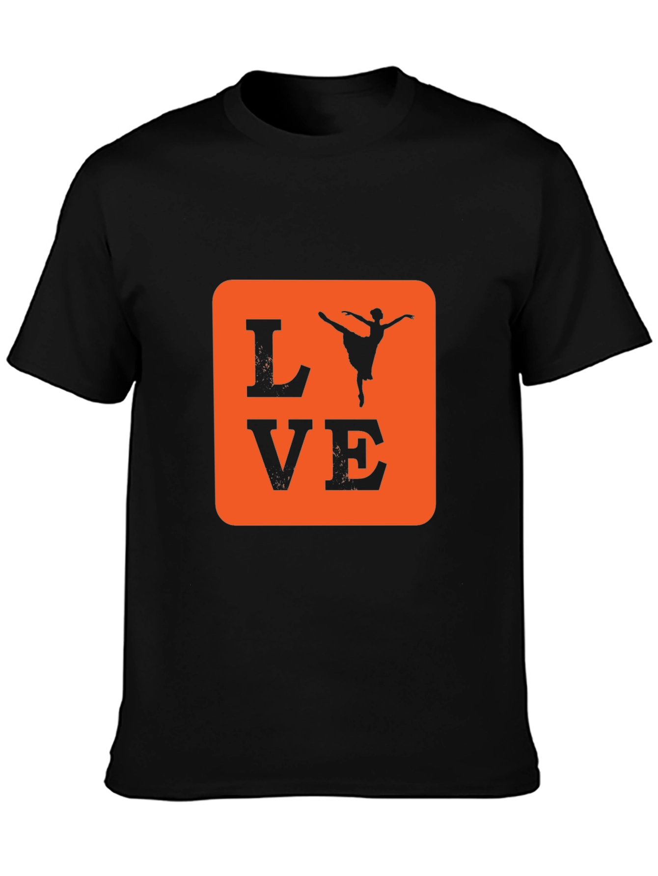 Love Ballet Dancer T-Shirt - Black Cotton Tee