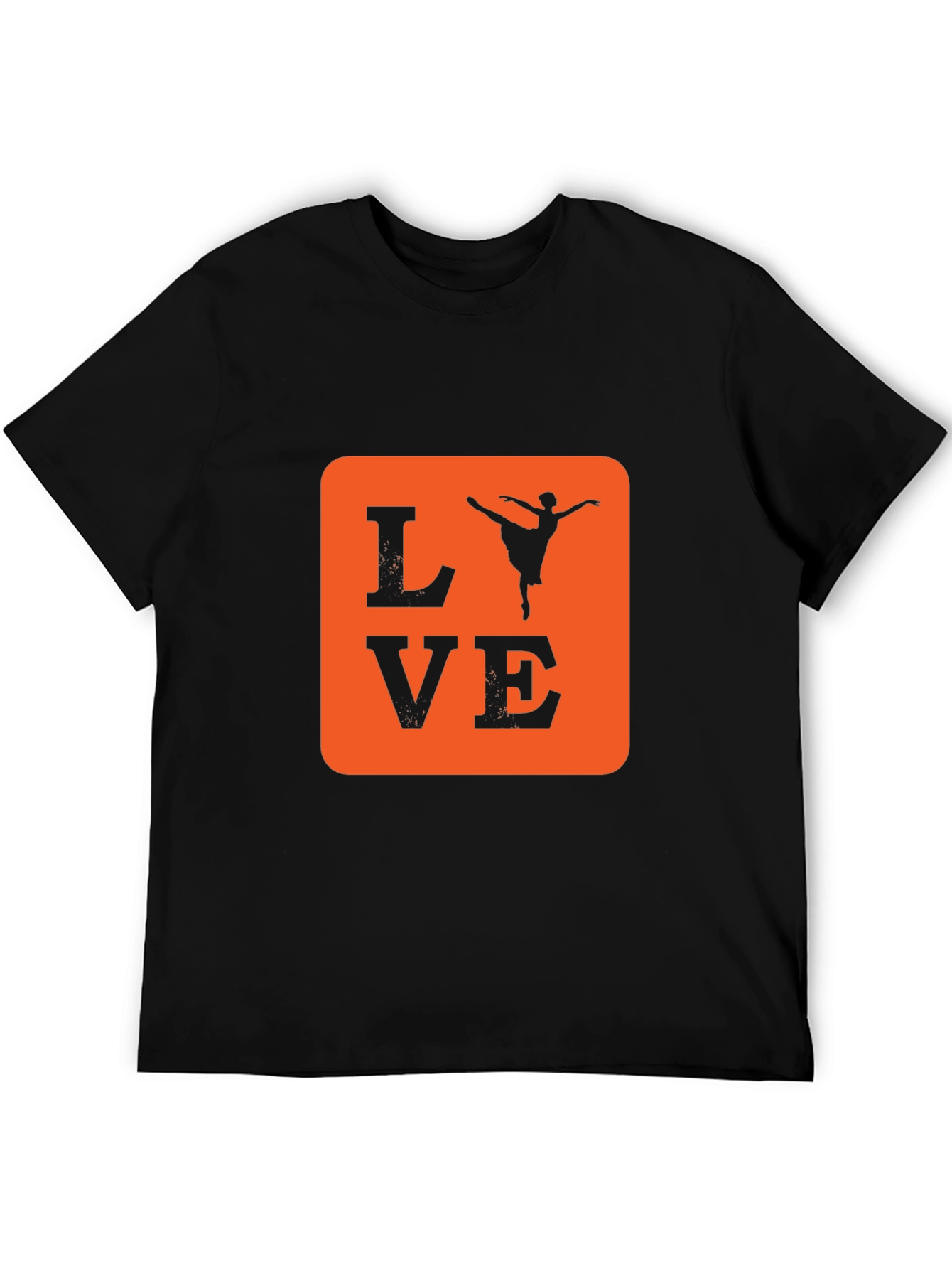 Love Ballet Dancer T-Shirt - Black Cotton Tee