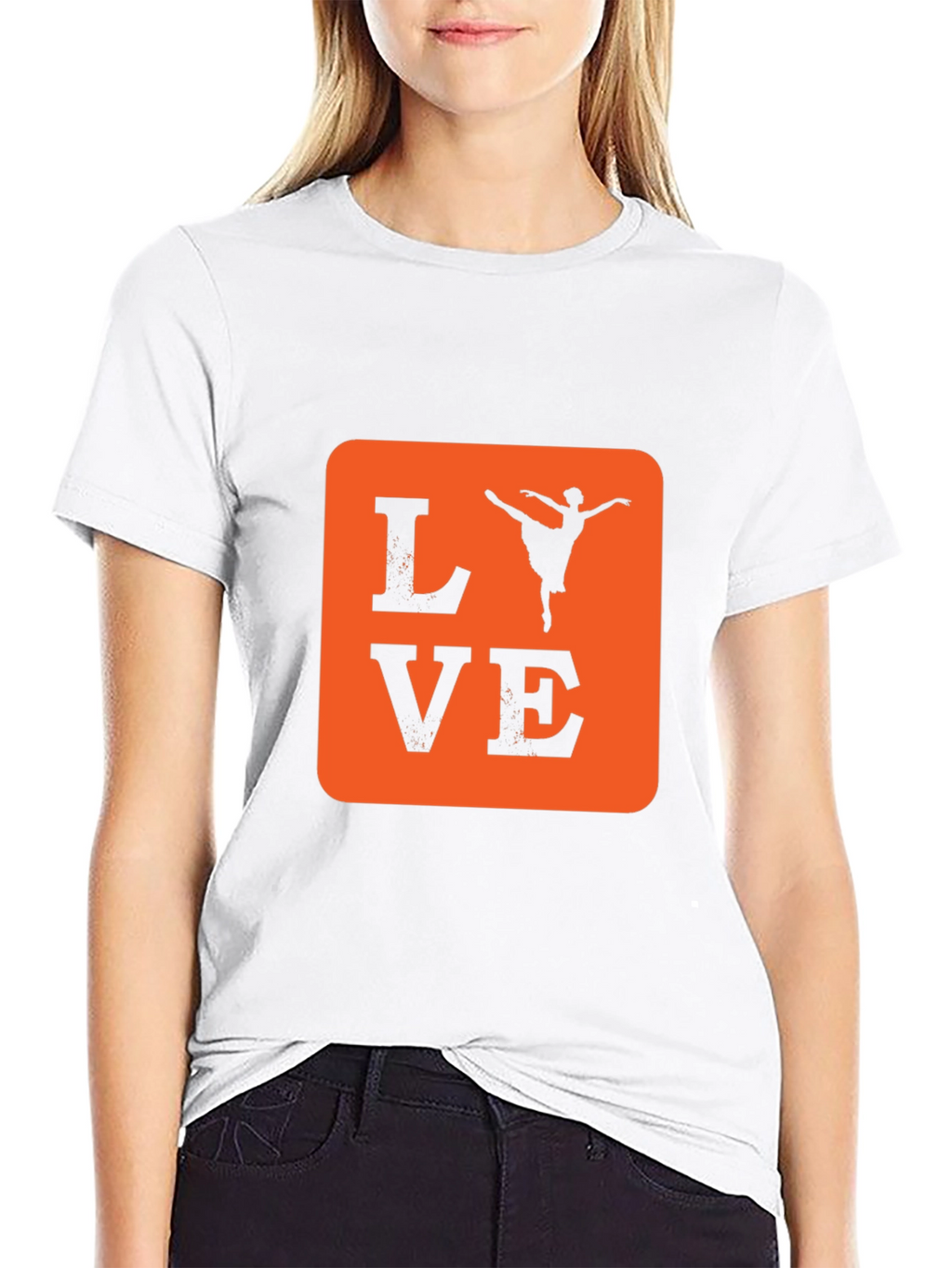 Love Ballet Dancer T-Shirt - Black Cotton Tee