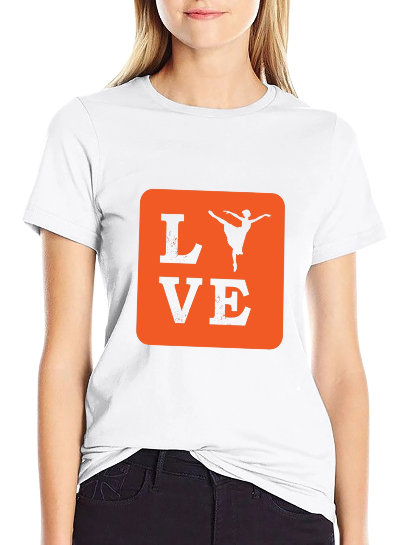 Love Ballet Dancer T-Shirt - Black Cotton Tee